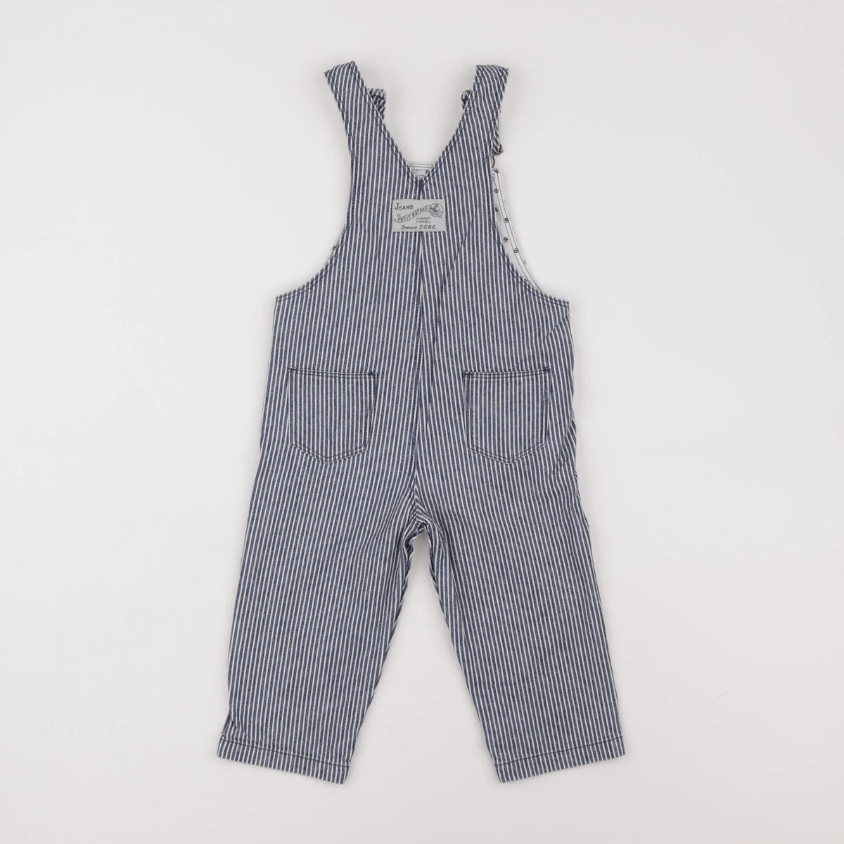 Petit Bateau - salopette bleu - 12 mois