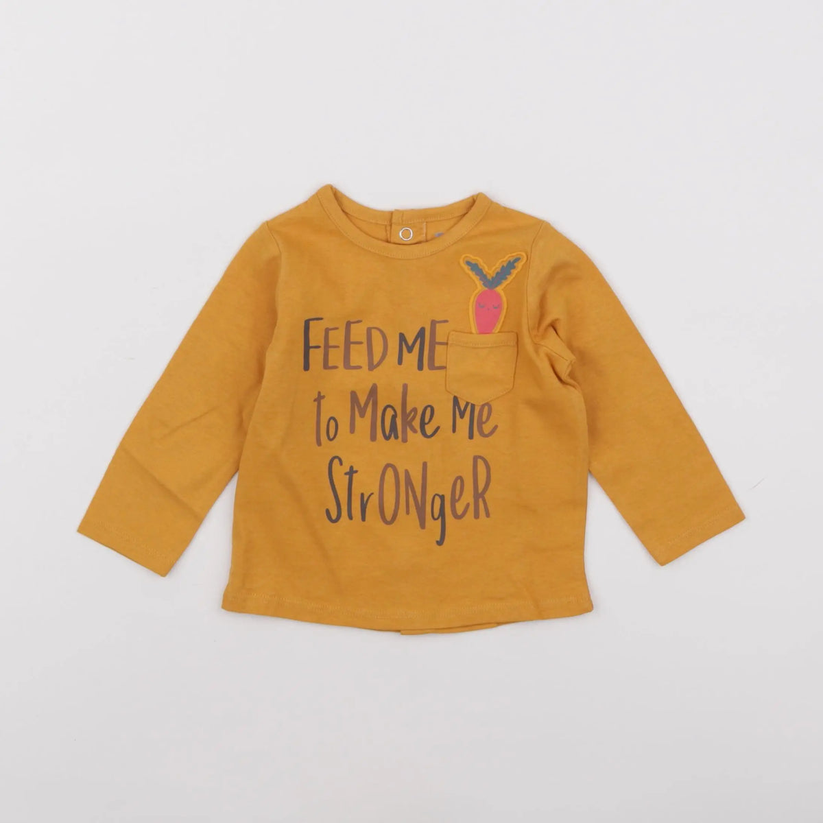 Vertbaudet - tee-shirt orange - 6 mois