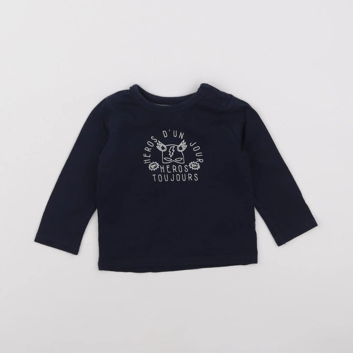 Vertbaudet - tee-shirt bleu - 9 mois