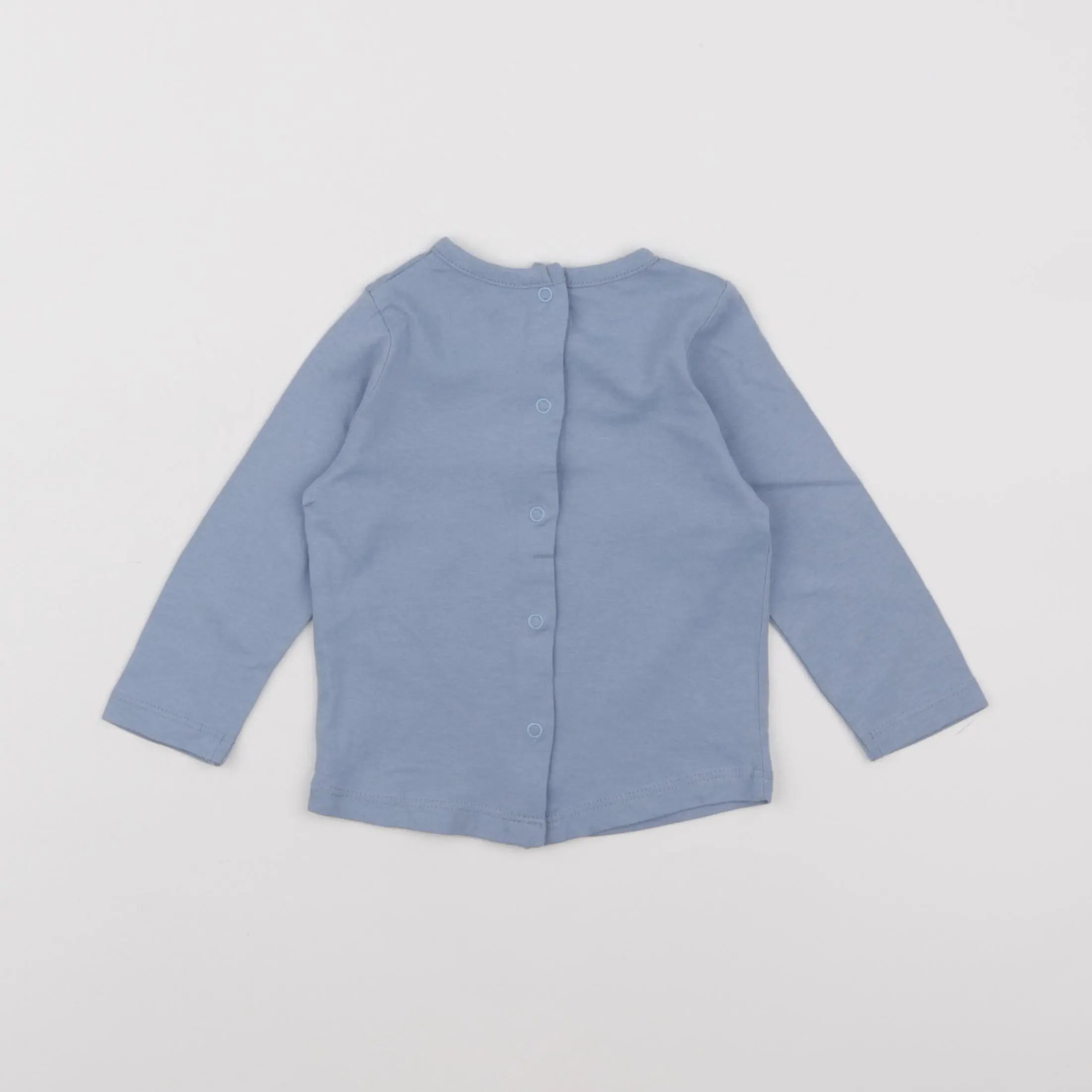 Vertbaudet - tee-shirt bleu - 6 mois