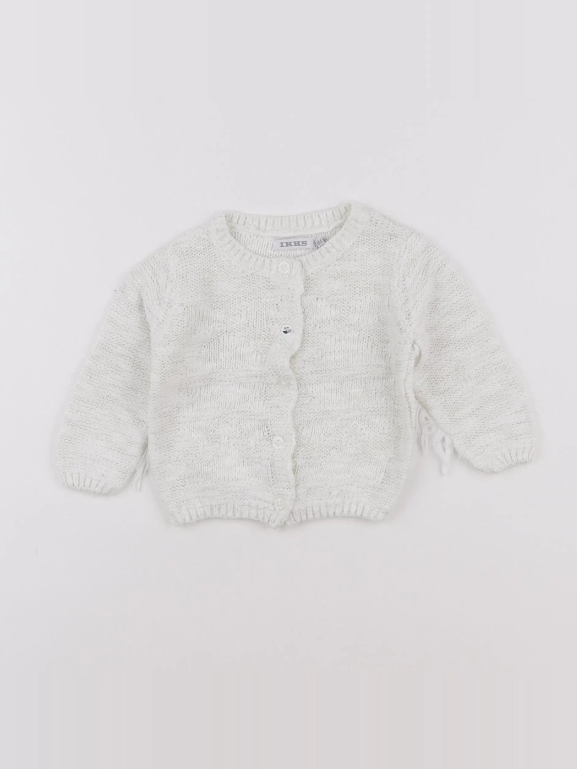 IKKS - gilet blanc, or - 6 mois