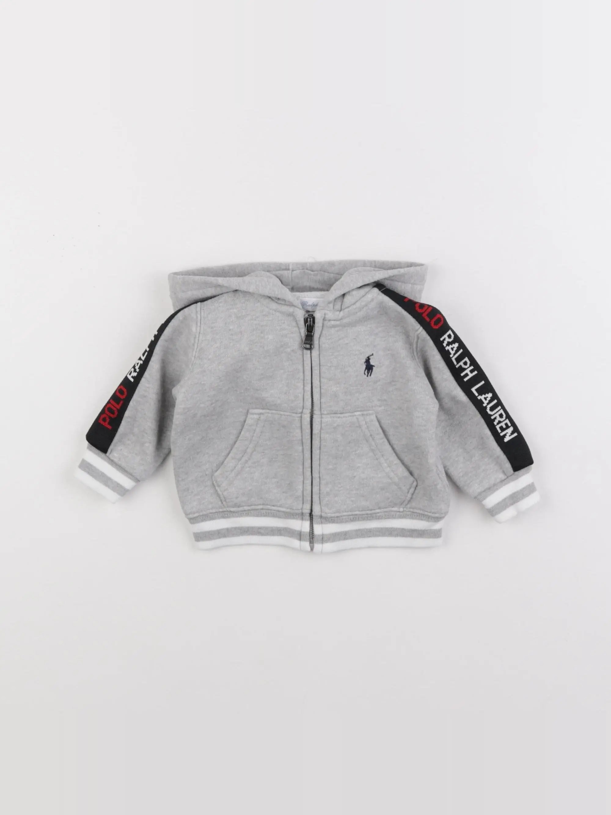 Ralph Lauren - sweat gris - 3 mois