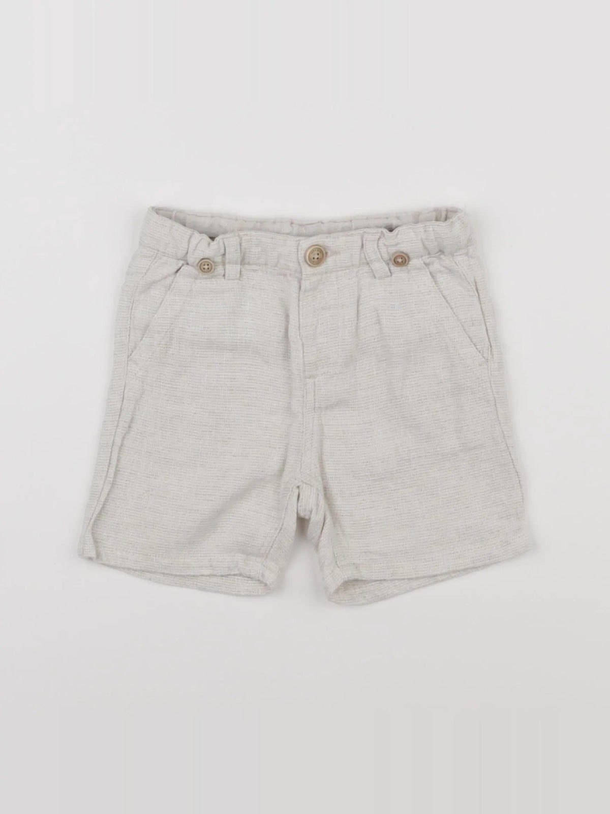 Zara - short beige - 6/9 mois