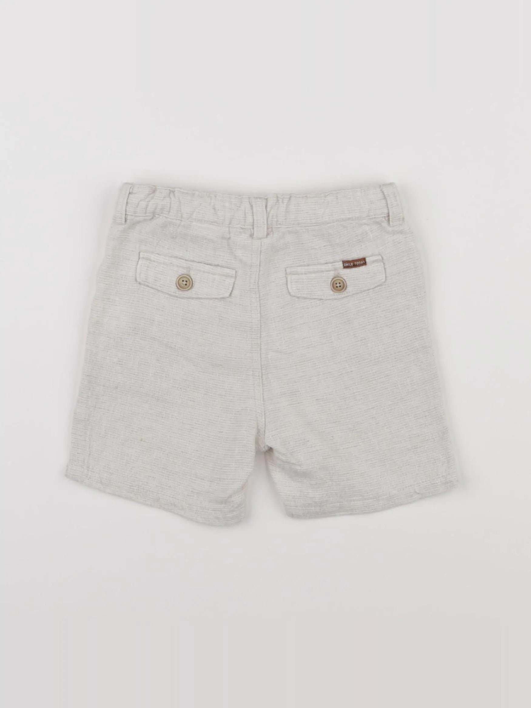 Zara - short beige - 6/9 mois