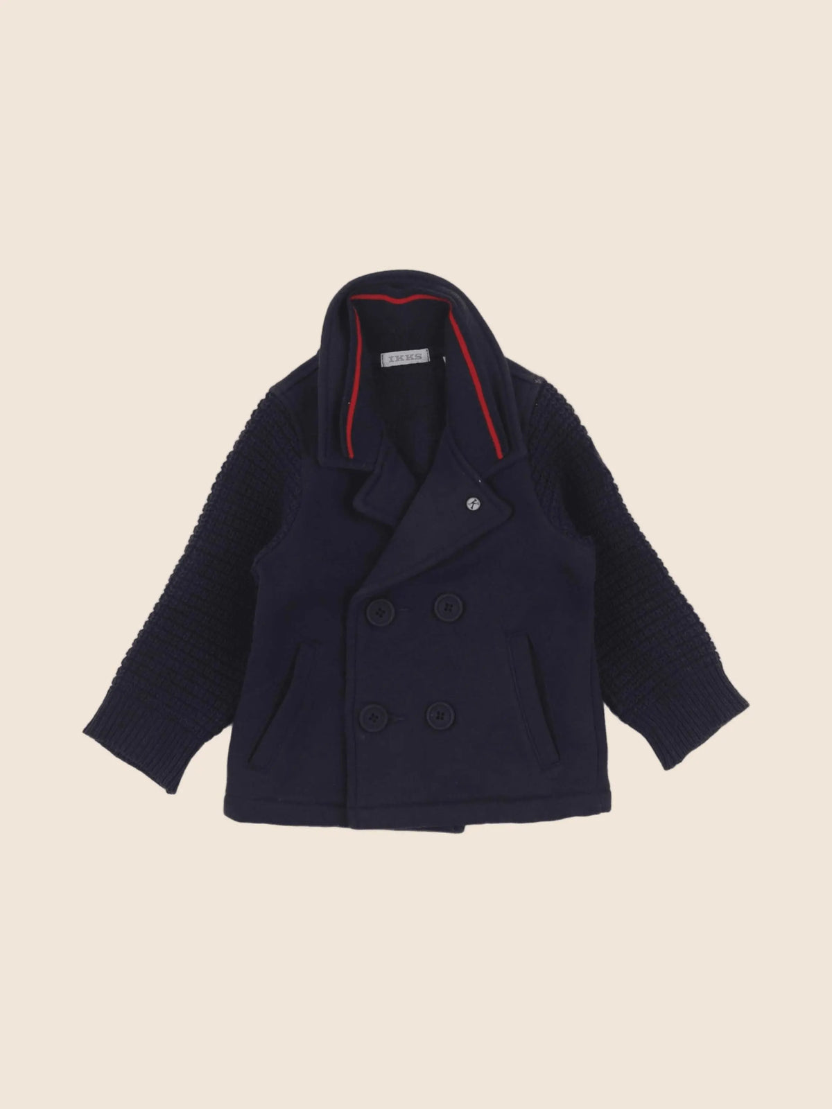 IKKS - veste doublé bleu - 12 mois
