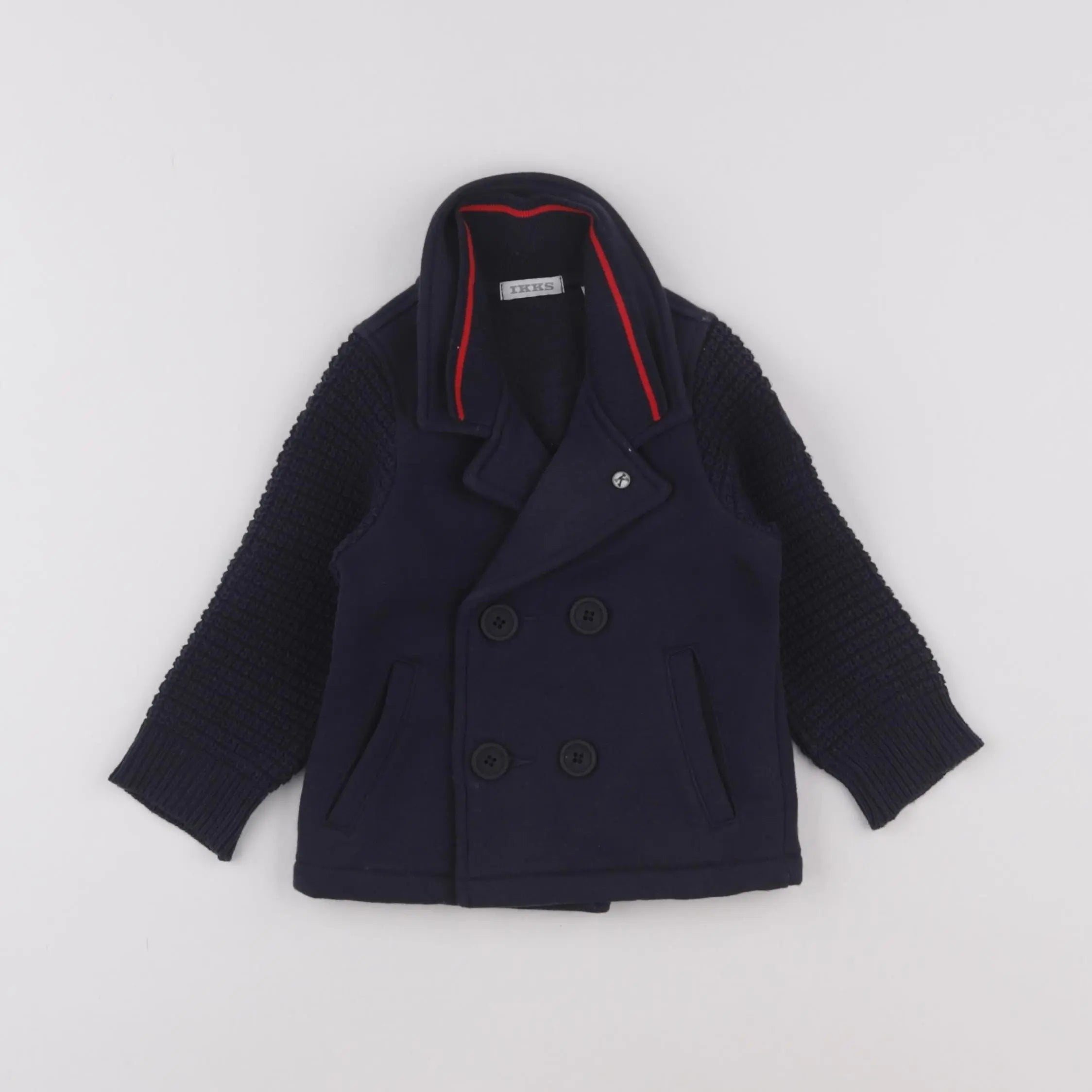 IKKS - veste doublé bleu - 12 mois