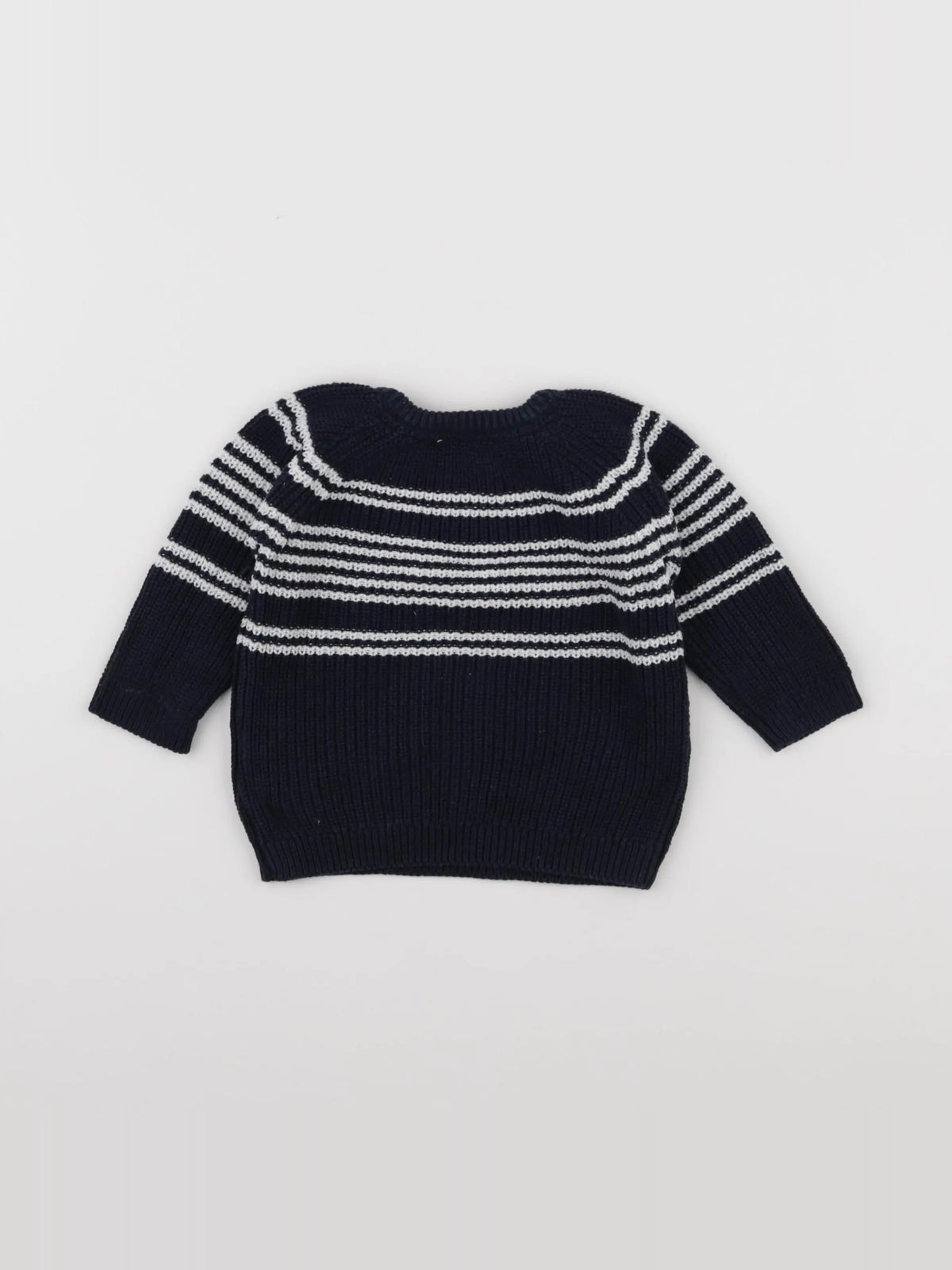 Tape à l'oeil - pull bleu, blanc - 6 mois