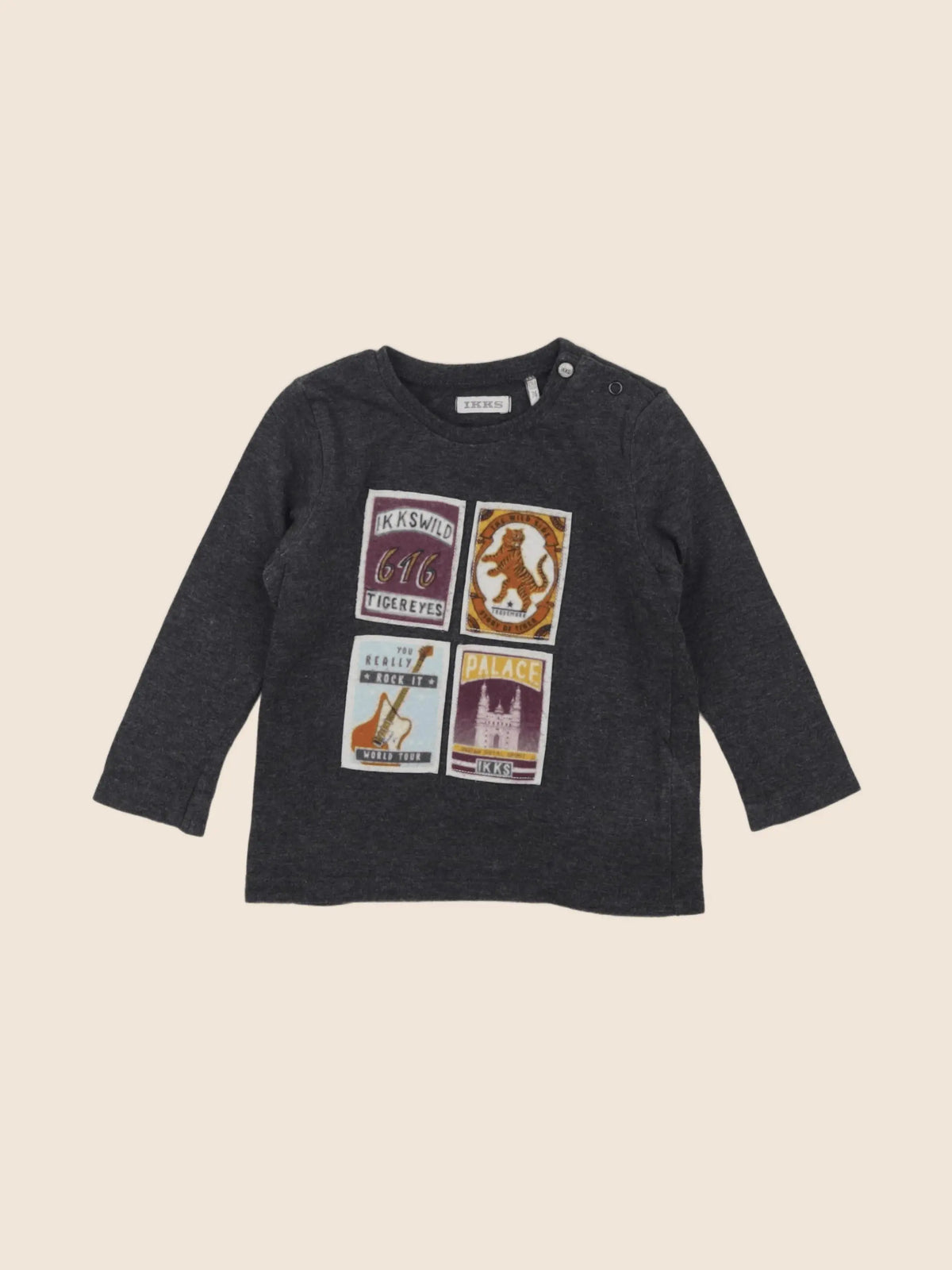 IKKS - tee-shirt gris - 12 mois