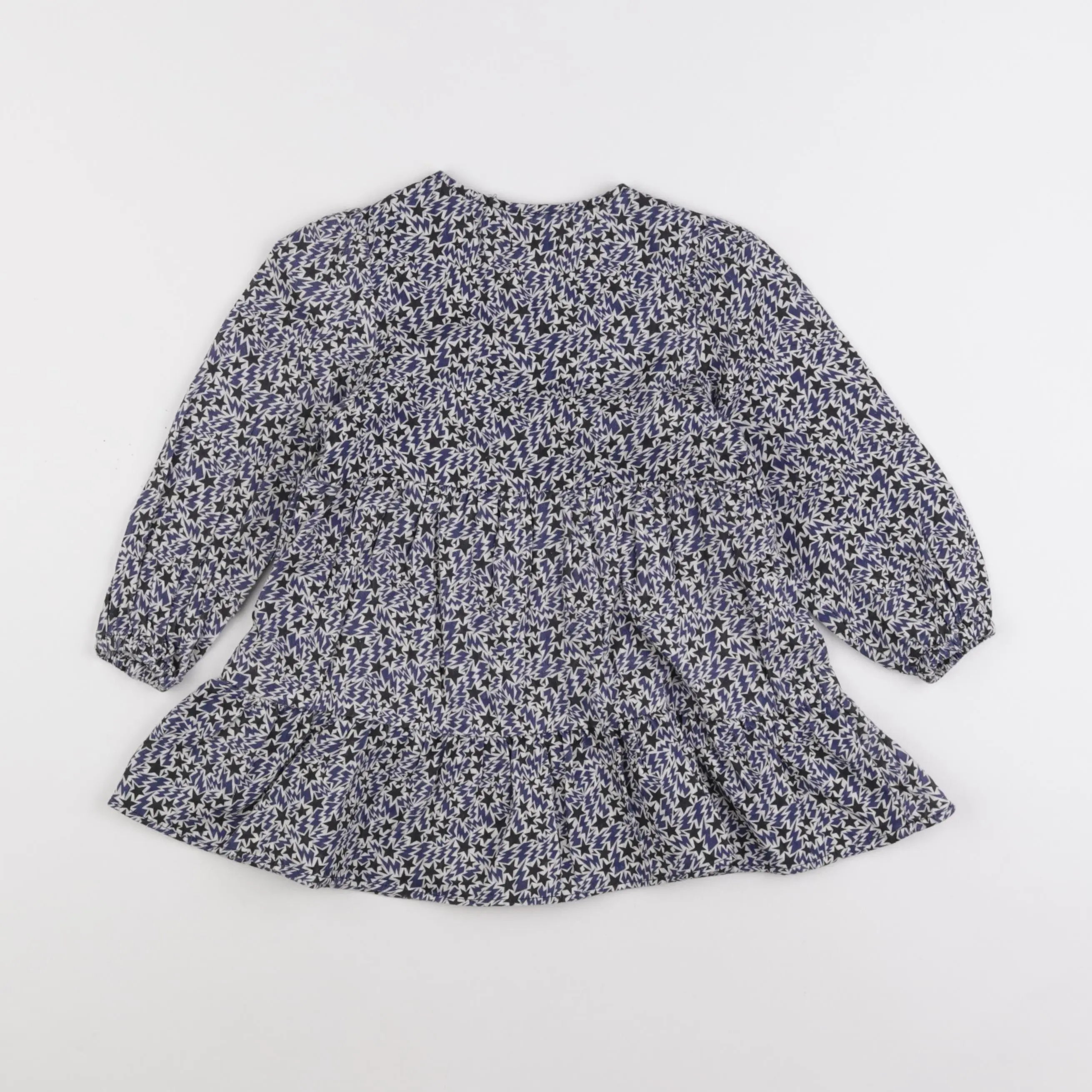 IKKS - robe blanc, bleu - 3 ans