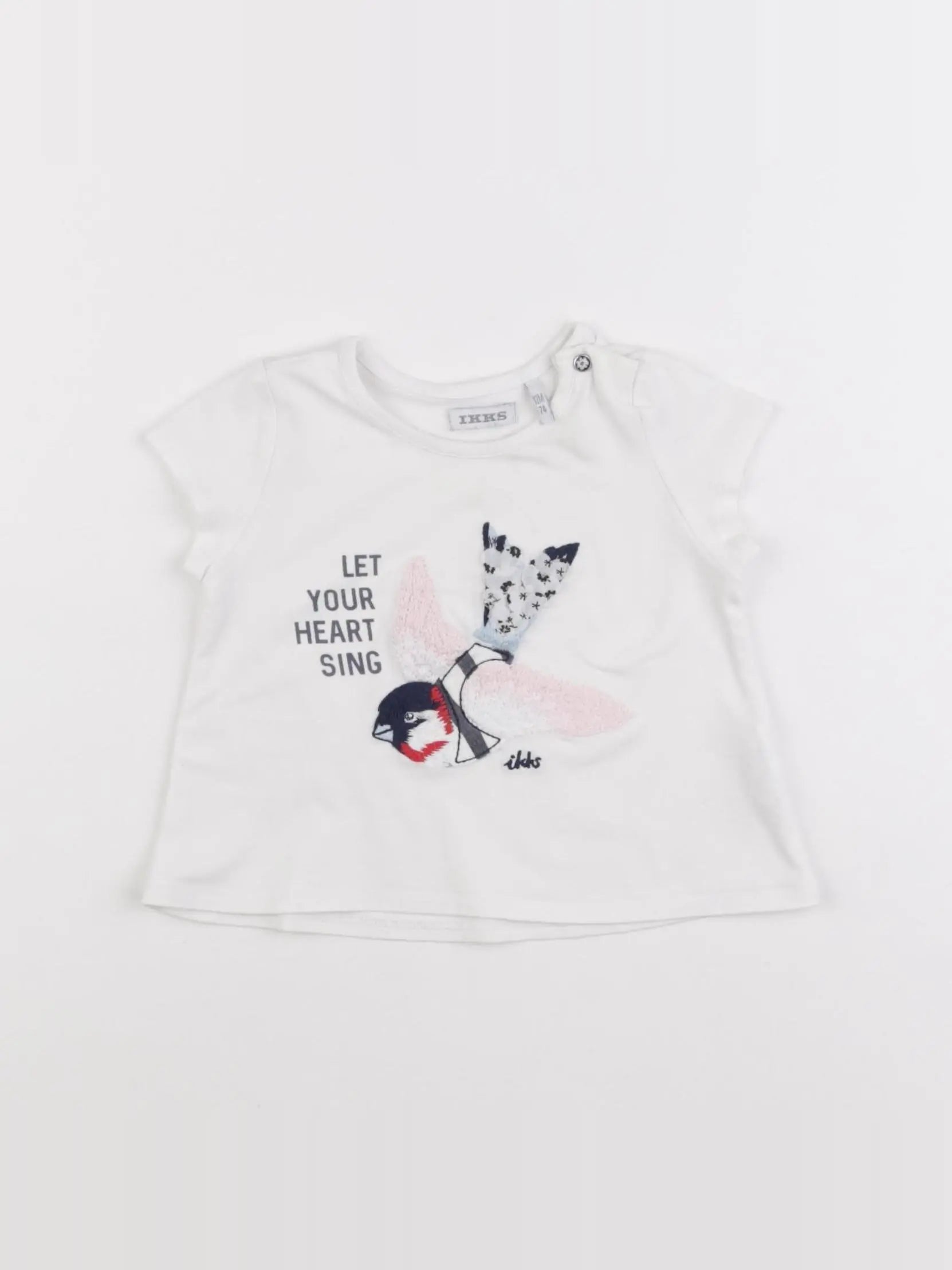 IKKS - tee-shirt beige - 12 mois