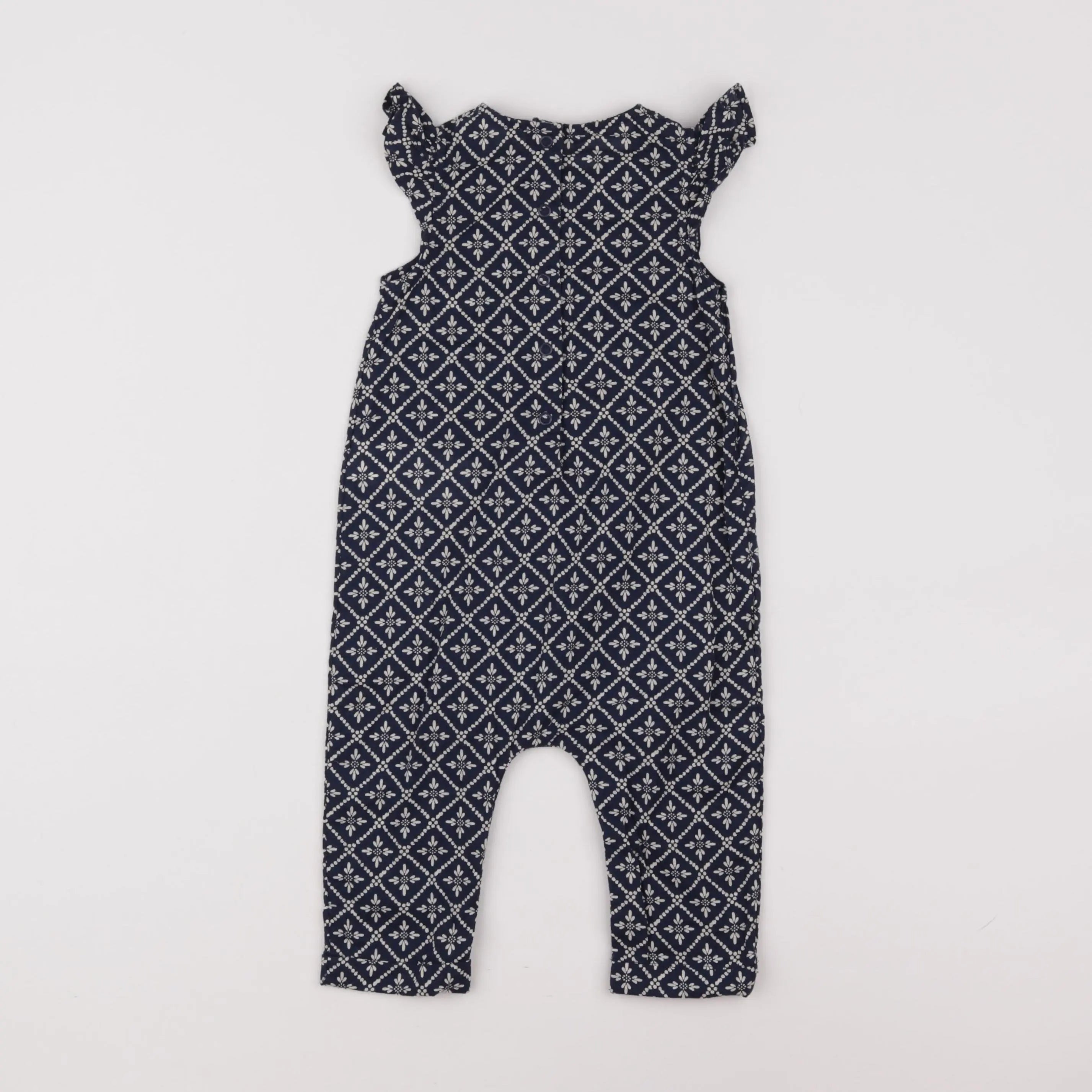 Vertbaudet - combinaison bleu - 12 mois