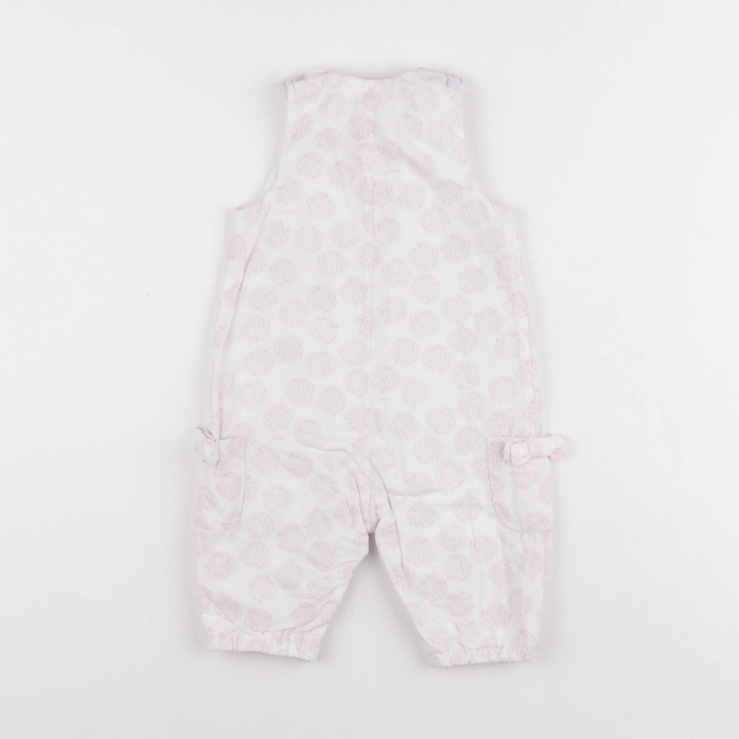 Jacadi - combinaison blanc, rose - 6 mois