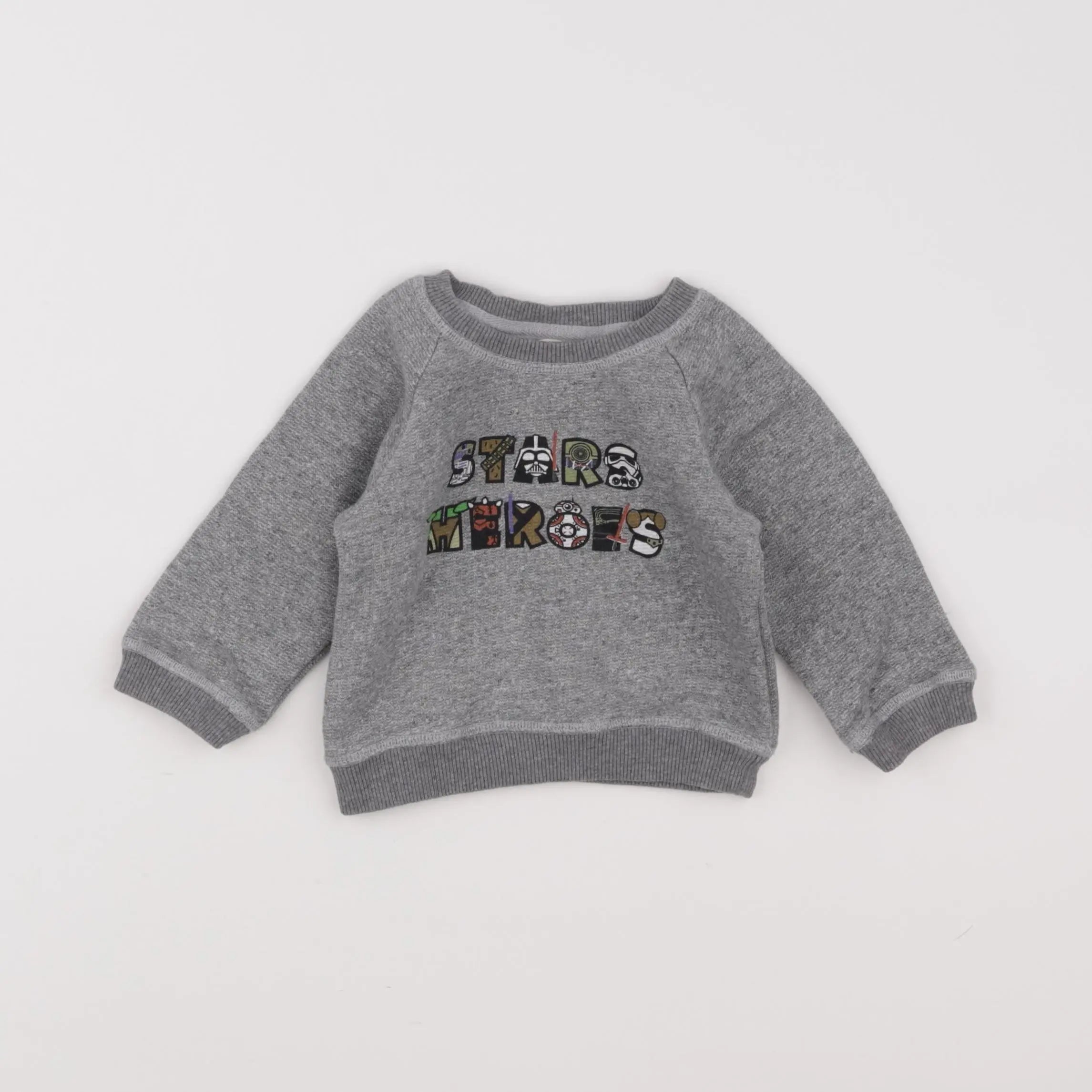 Louis Louise - sweat gris - 12 mois