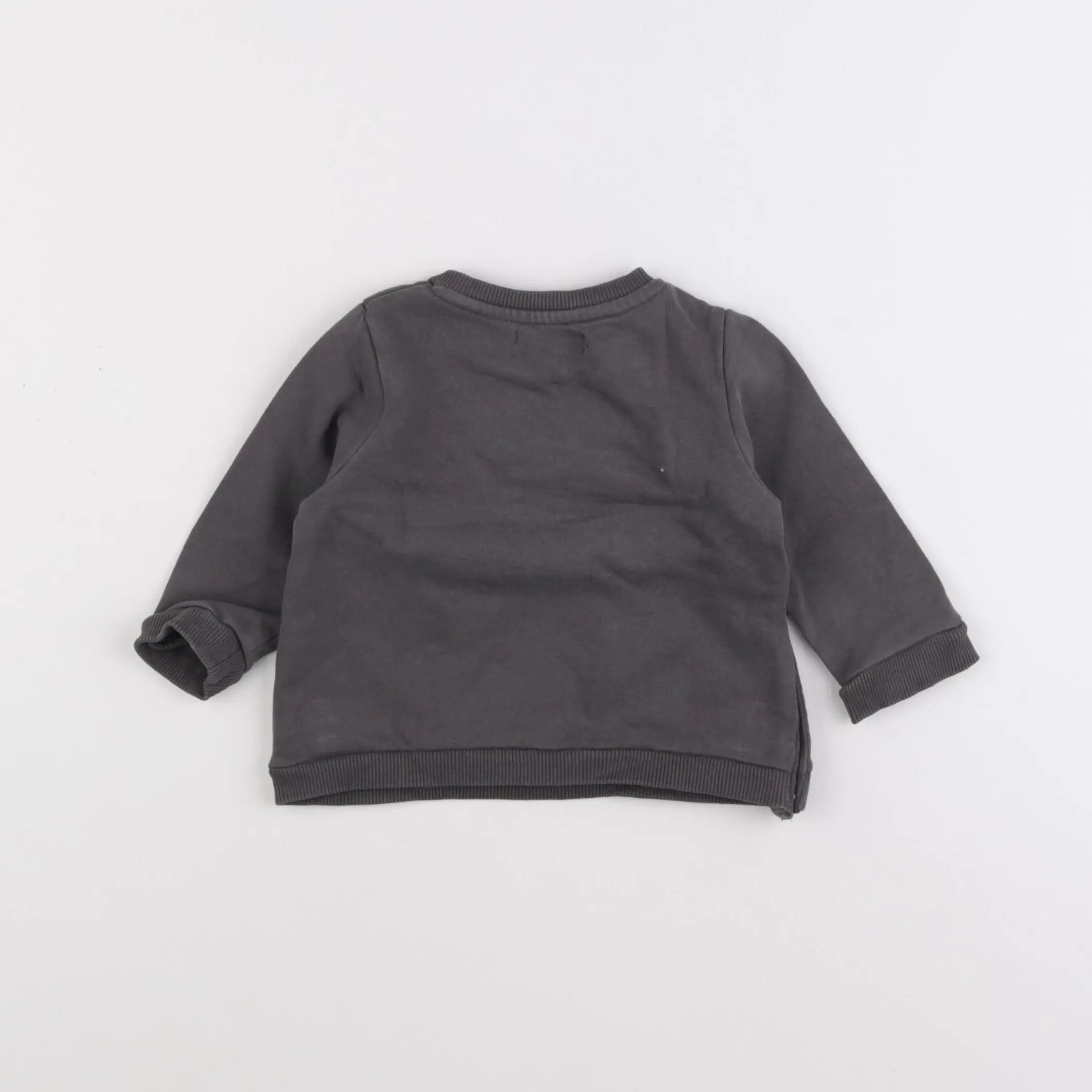 Vertbaudet - sweat gris - 6 mois