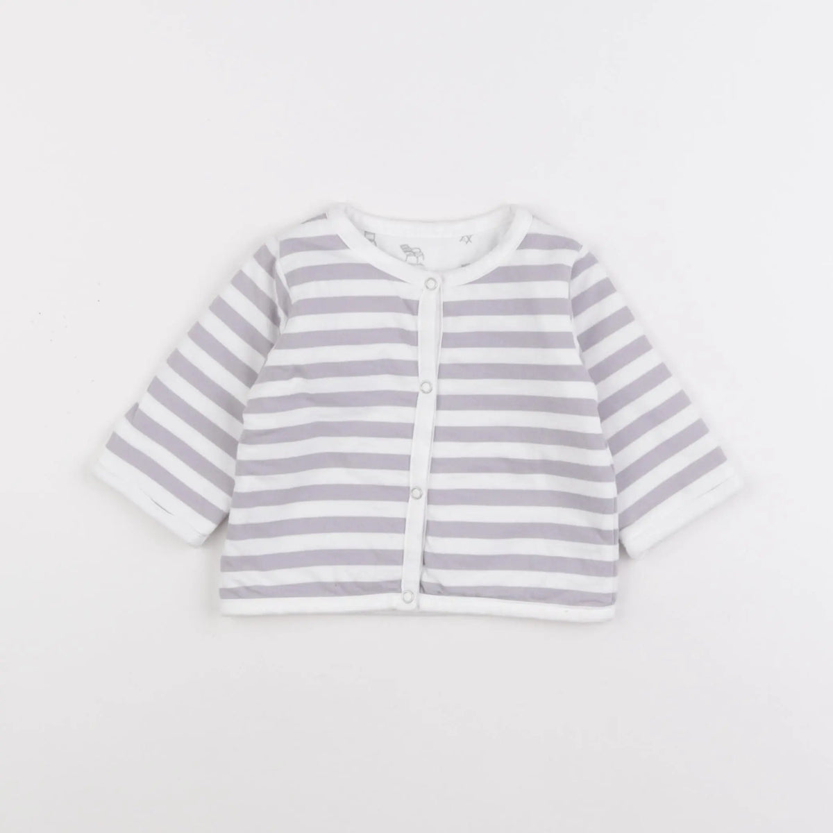 Jacadi - sweat réversible gris - 6 mois