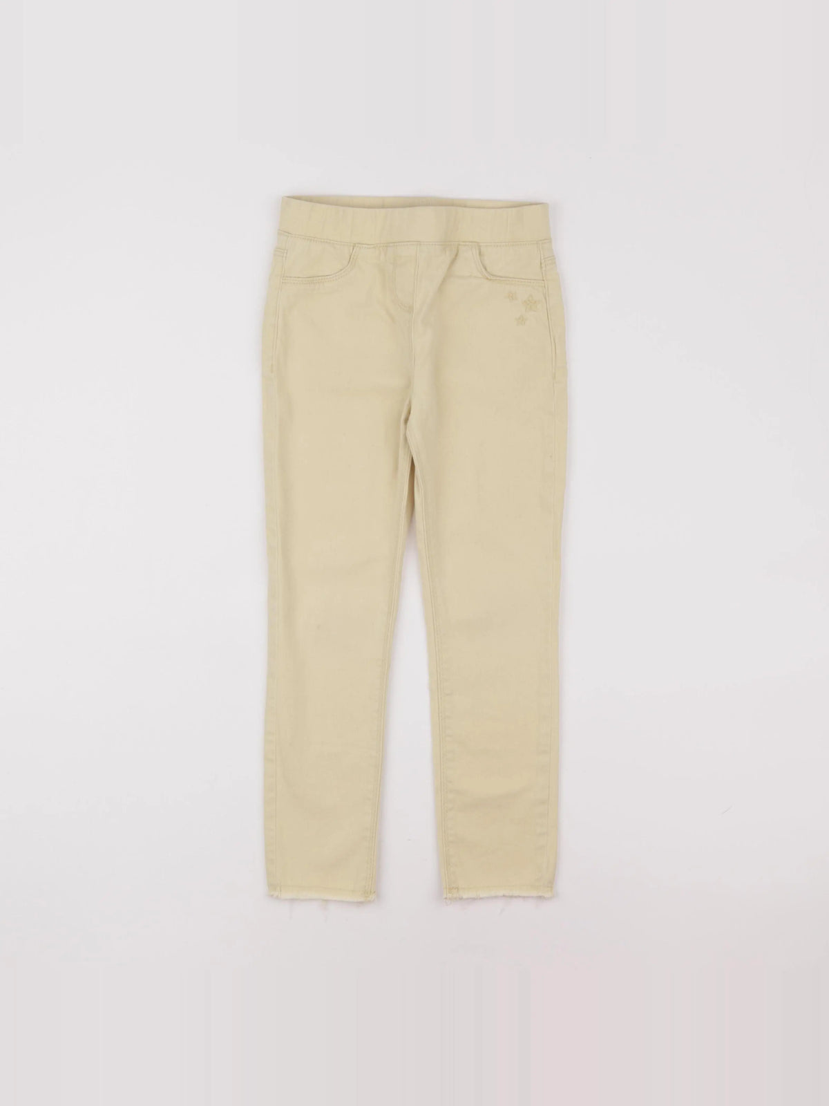 Vertbaudet - jegging jaune - 7 ans