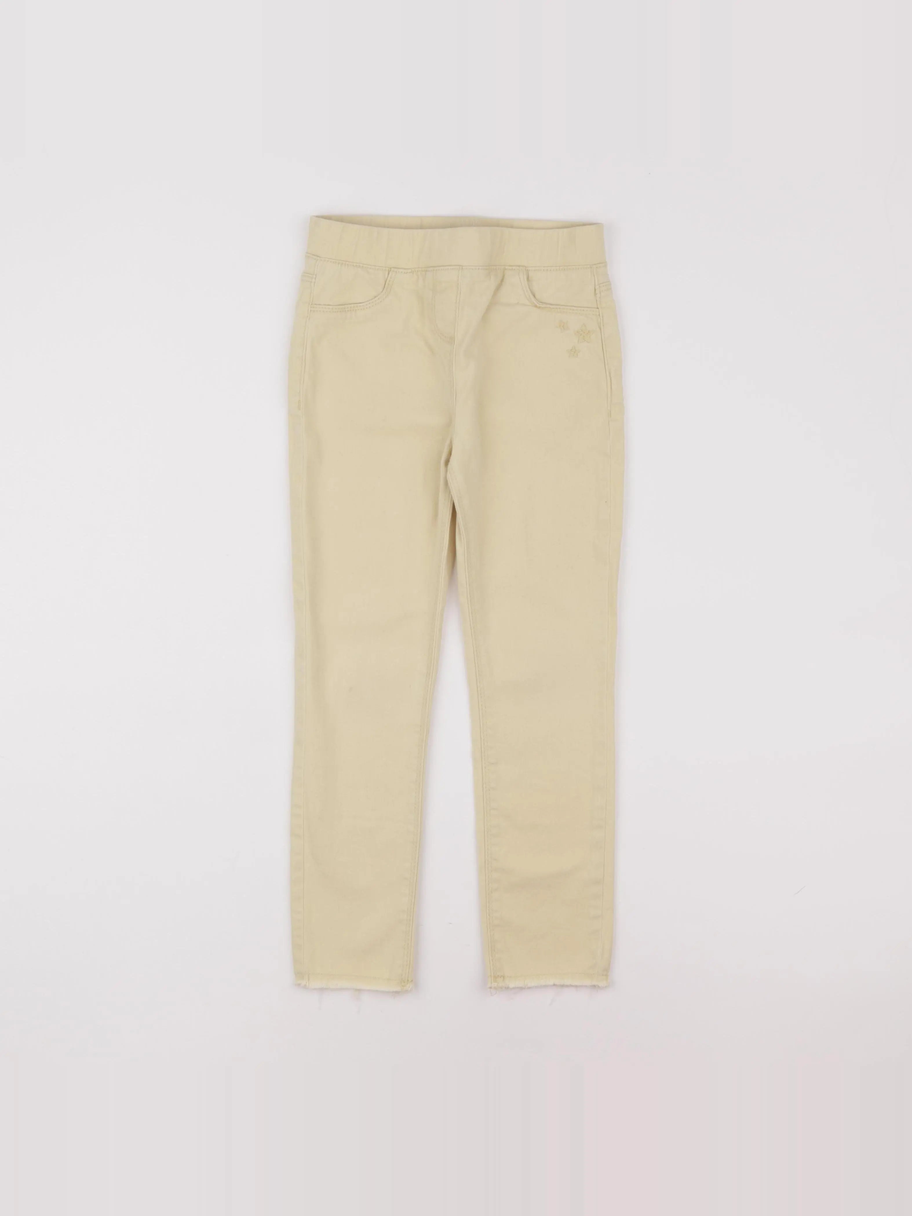 Vertbaudet - jegging jaune - 7 ans