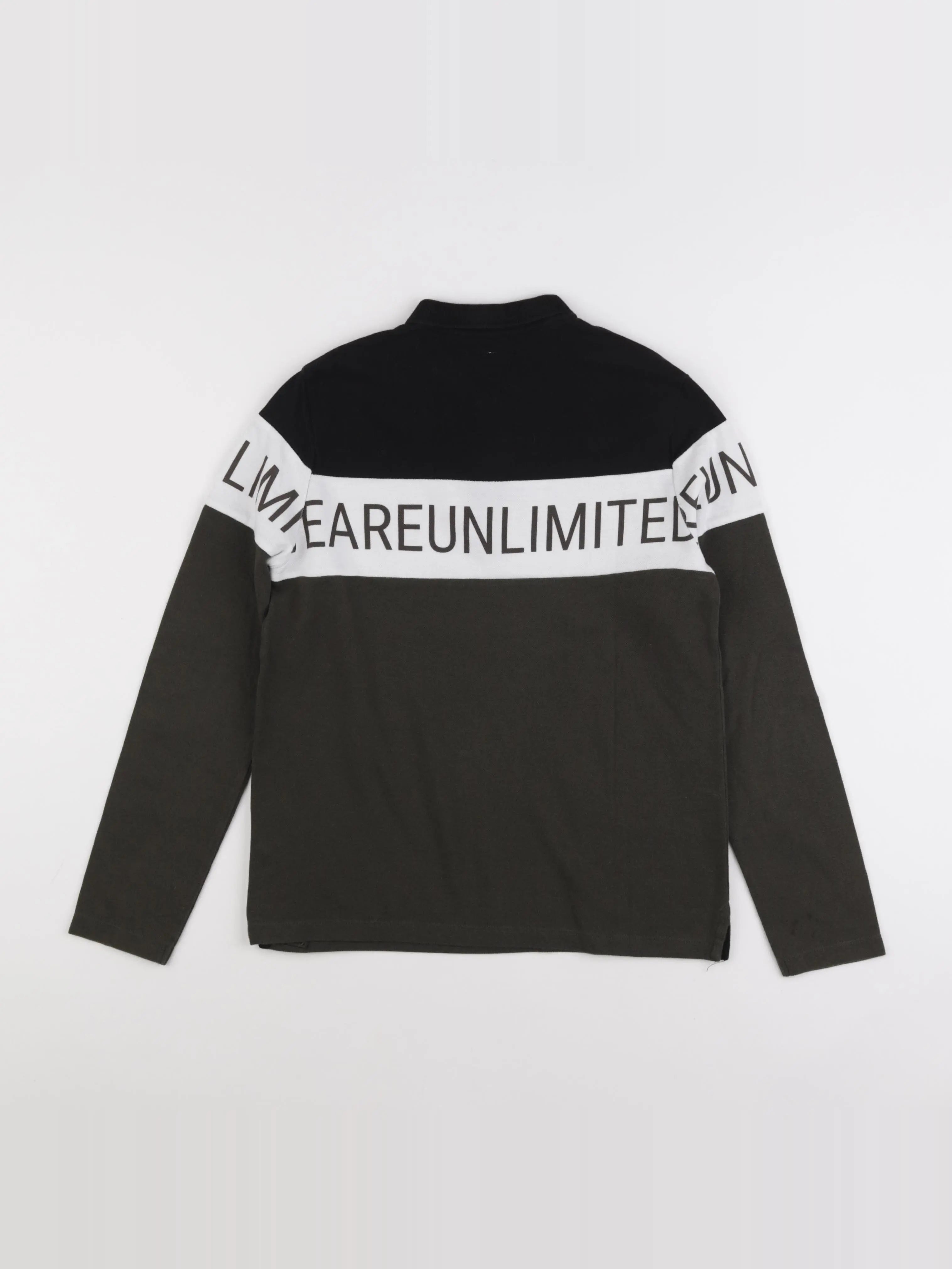 IKKS - polo imprimé au dos noir - 12 ans