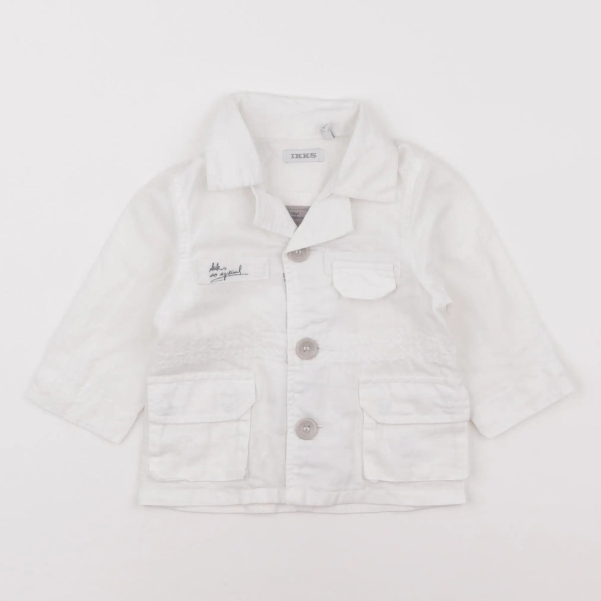 IKKS - veste blanc - 6 mois