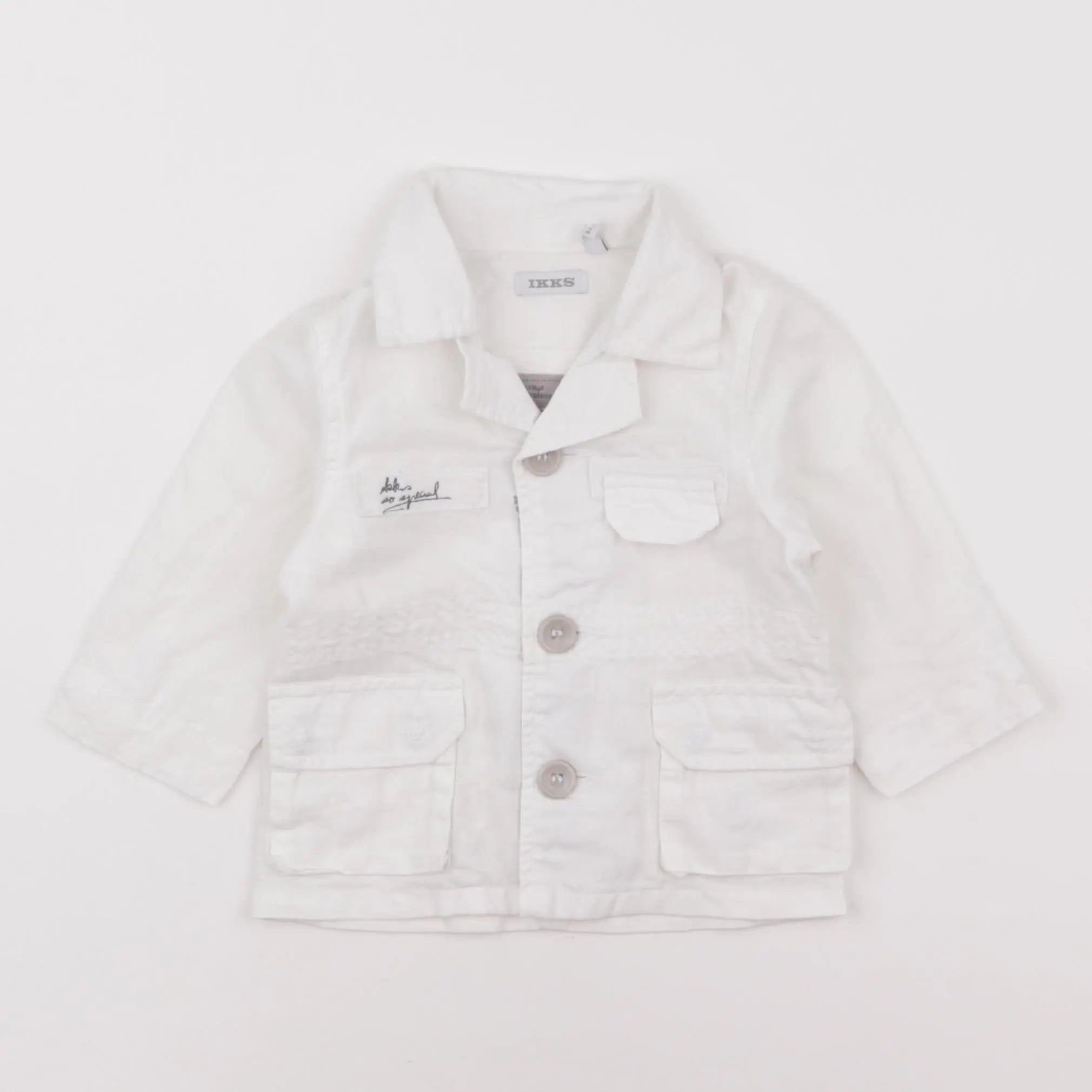 IKKS - veste blanc - 6 mois