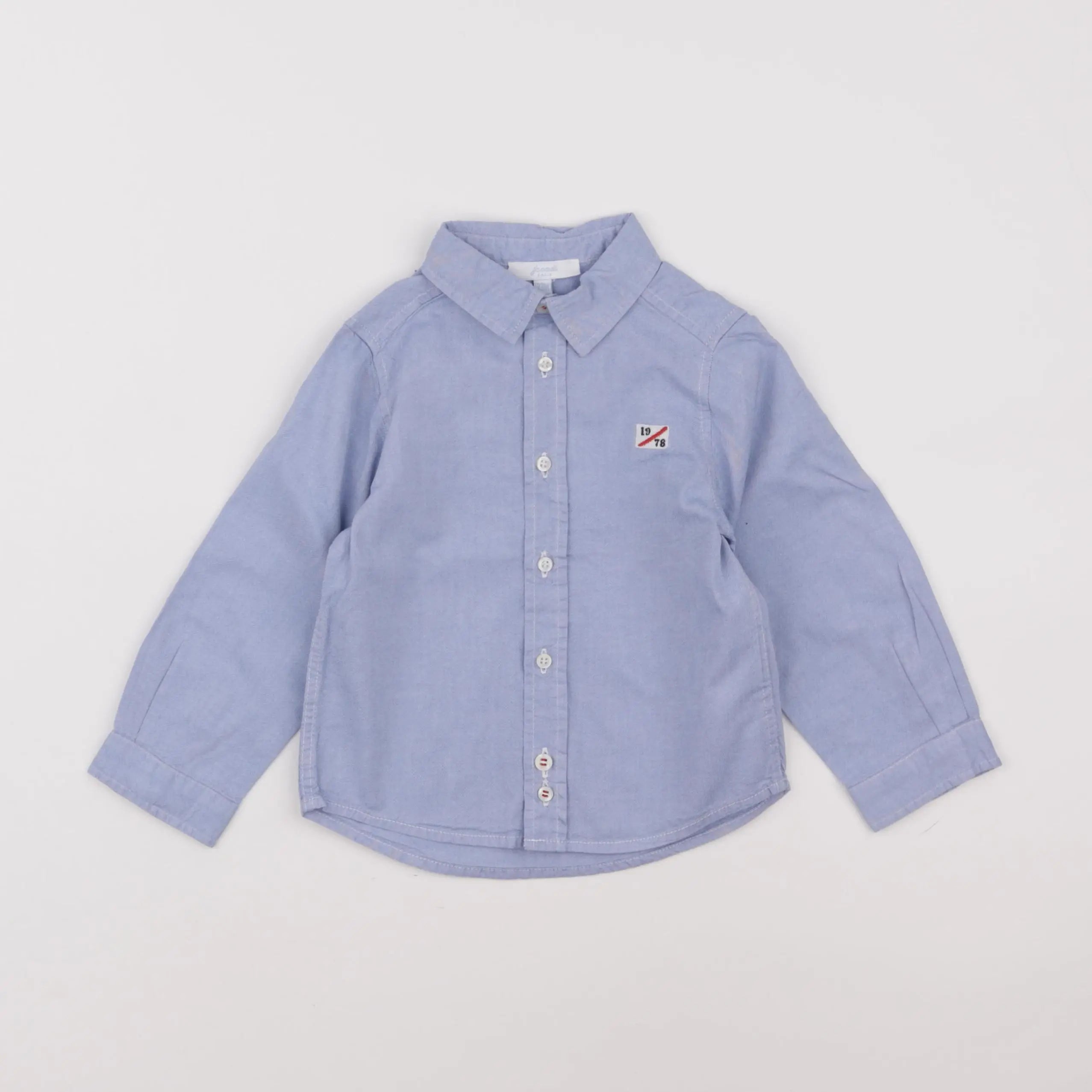 Jacadi - chemise bleu - 24 mois
