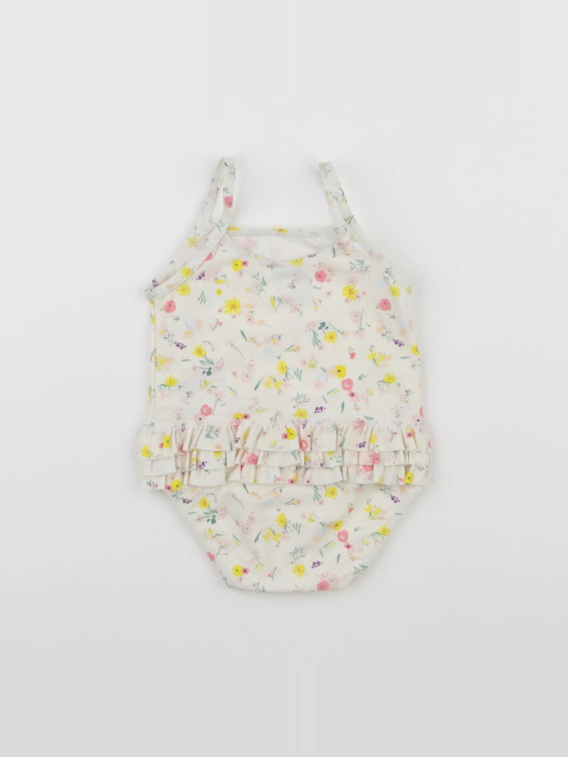 Petit Bateau - maillot de bain blanc - 12 mois