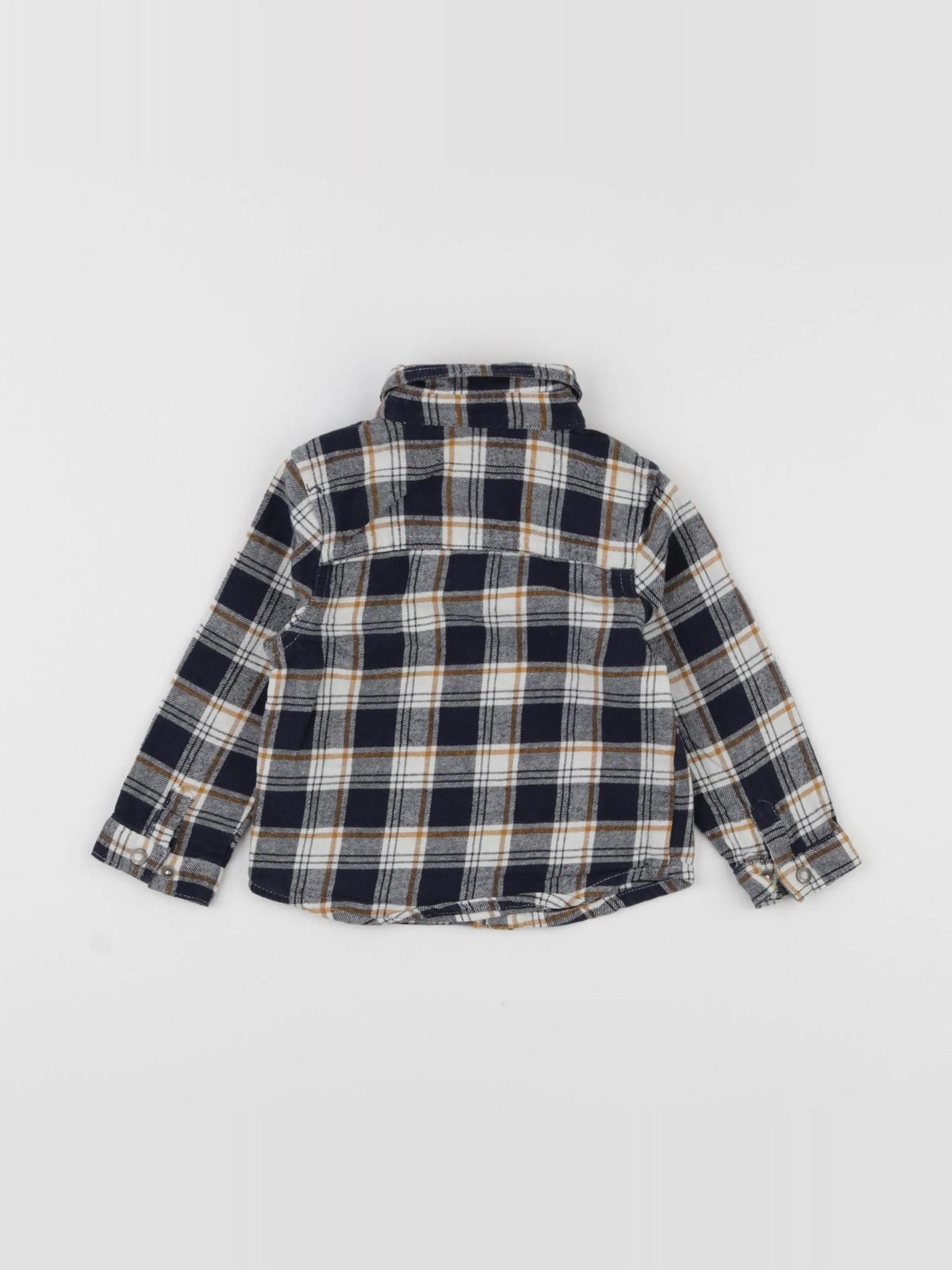 Vertbaudet - chemise bleu, blanc - 18 mois