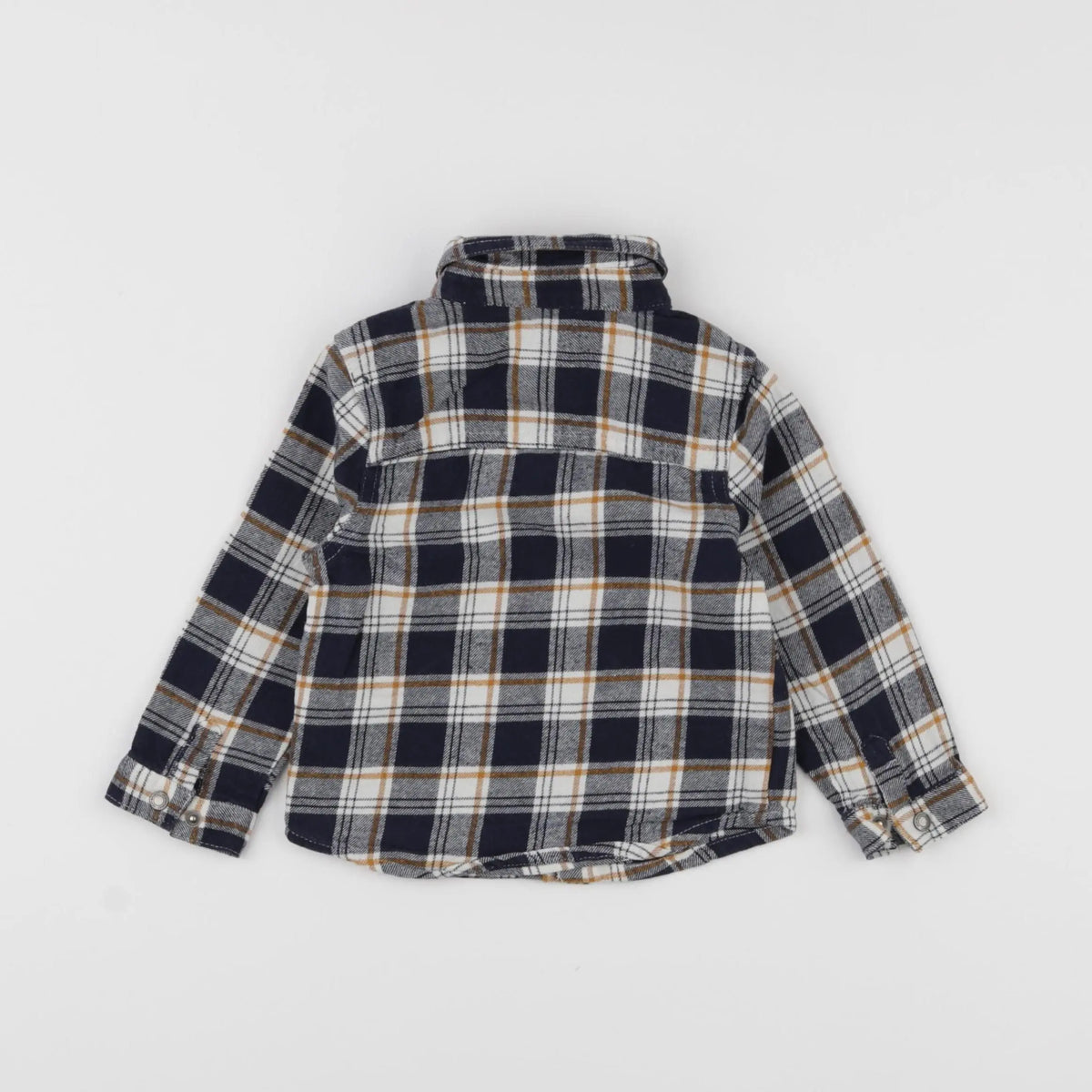 Vertbaudet - chemise bleu, blanc - 18 mois