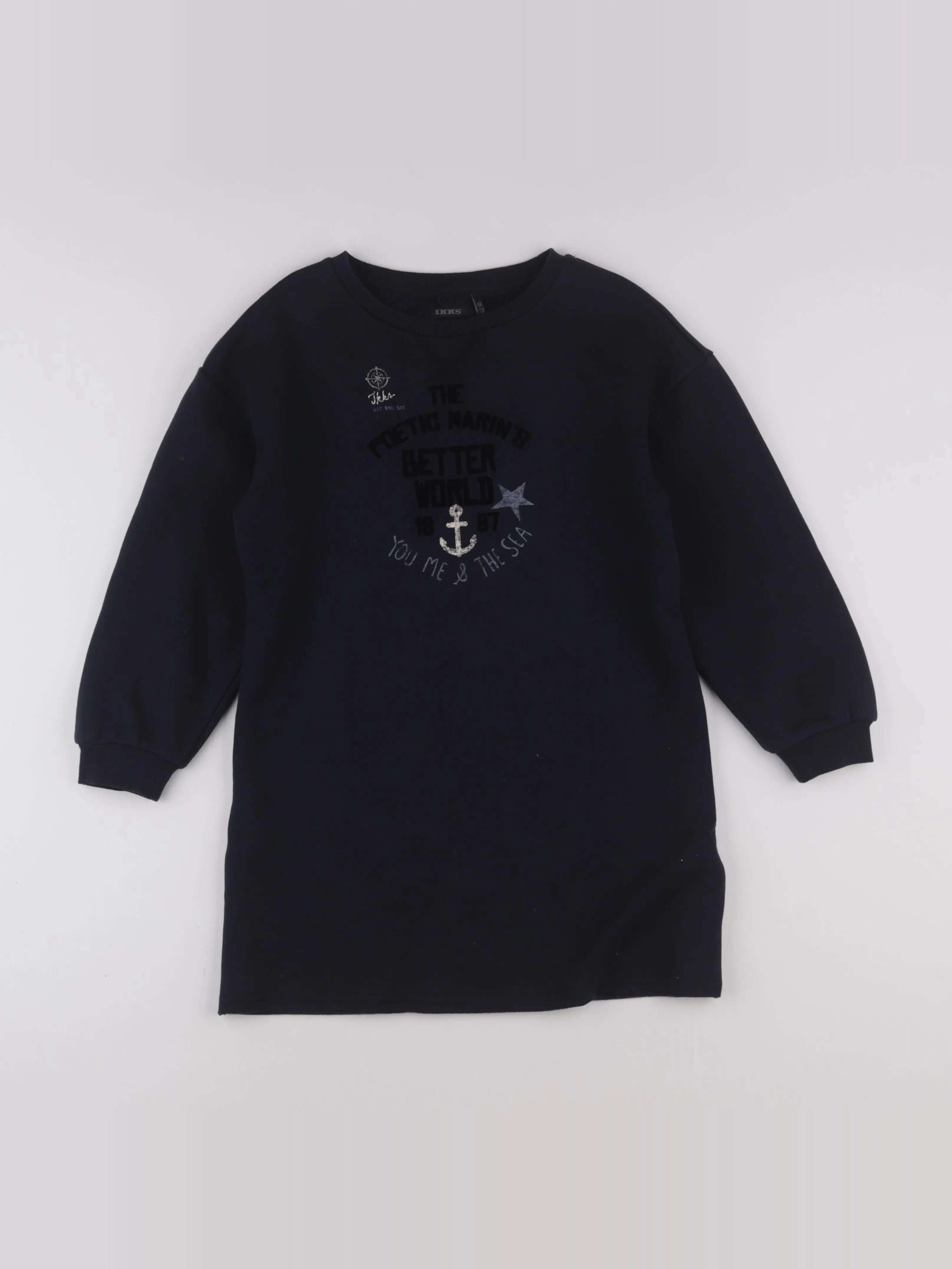 IKKS - robe bleu - 8 ans
