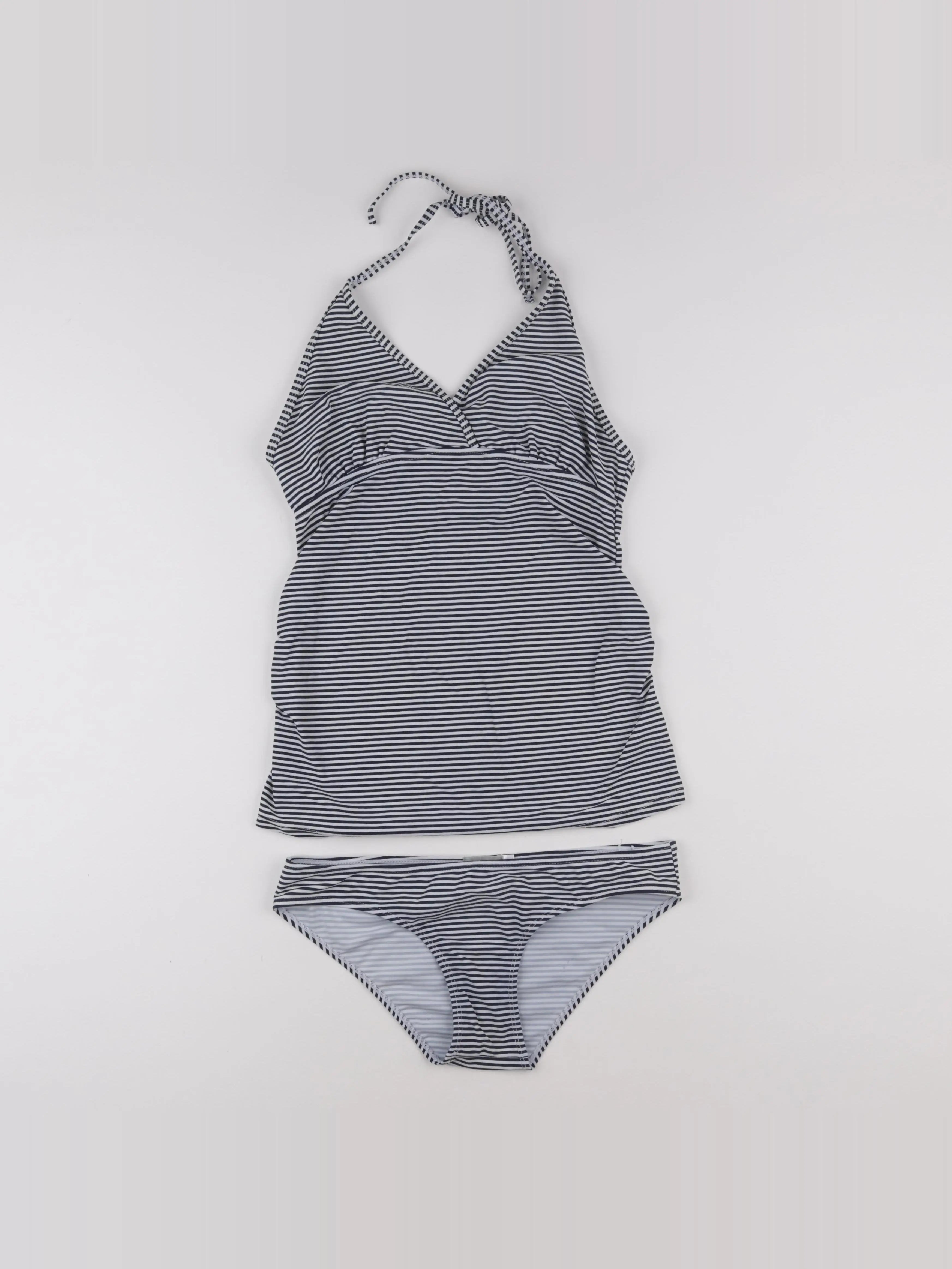Vertbaudet - maillot de bain grossesse blanc, bleu - 36