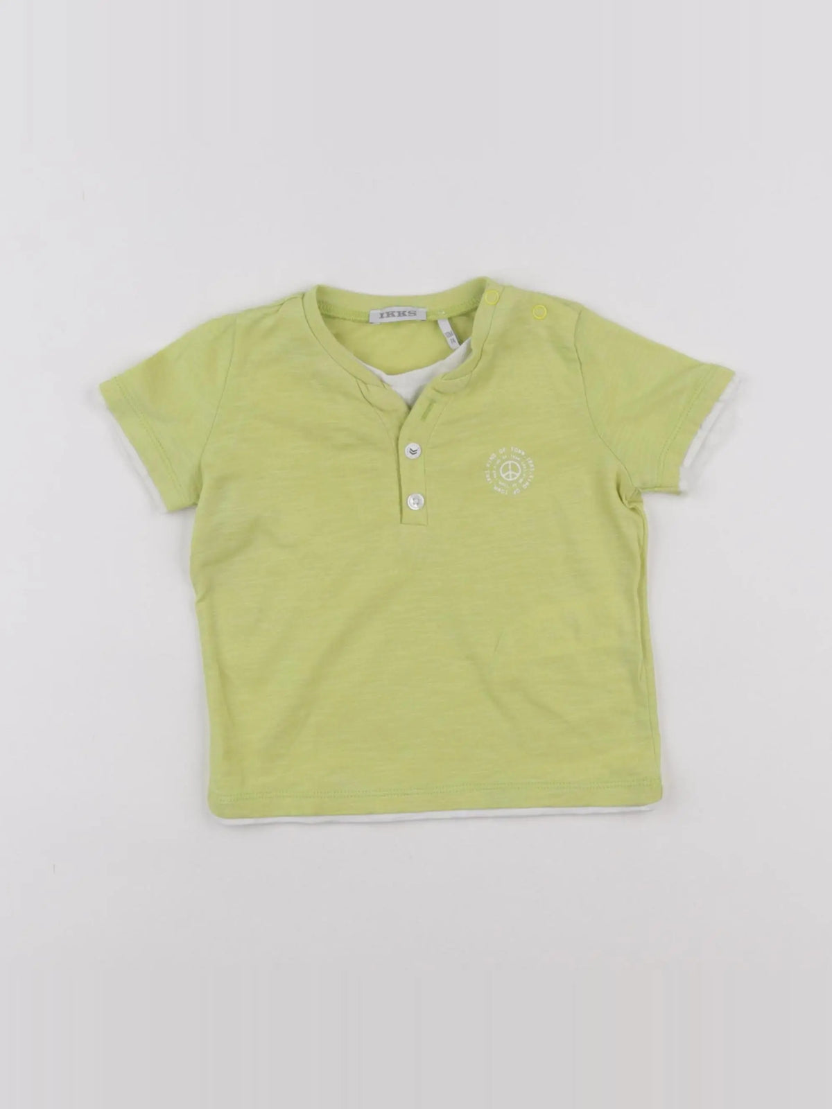 IKKS - tee-shirt jaune - 12 mois