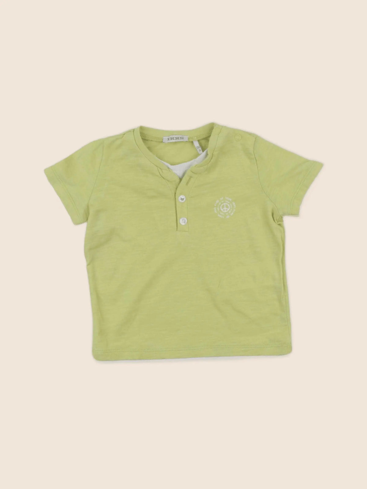 IKKS - tee-shirt jaune - 12 mois