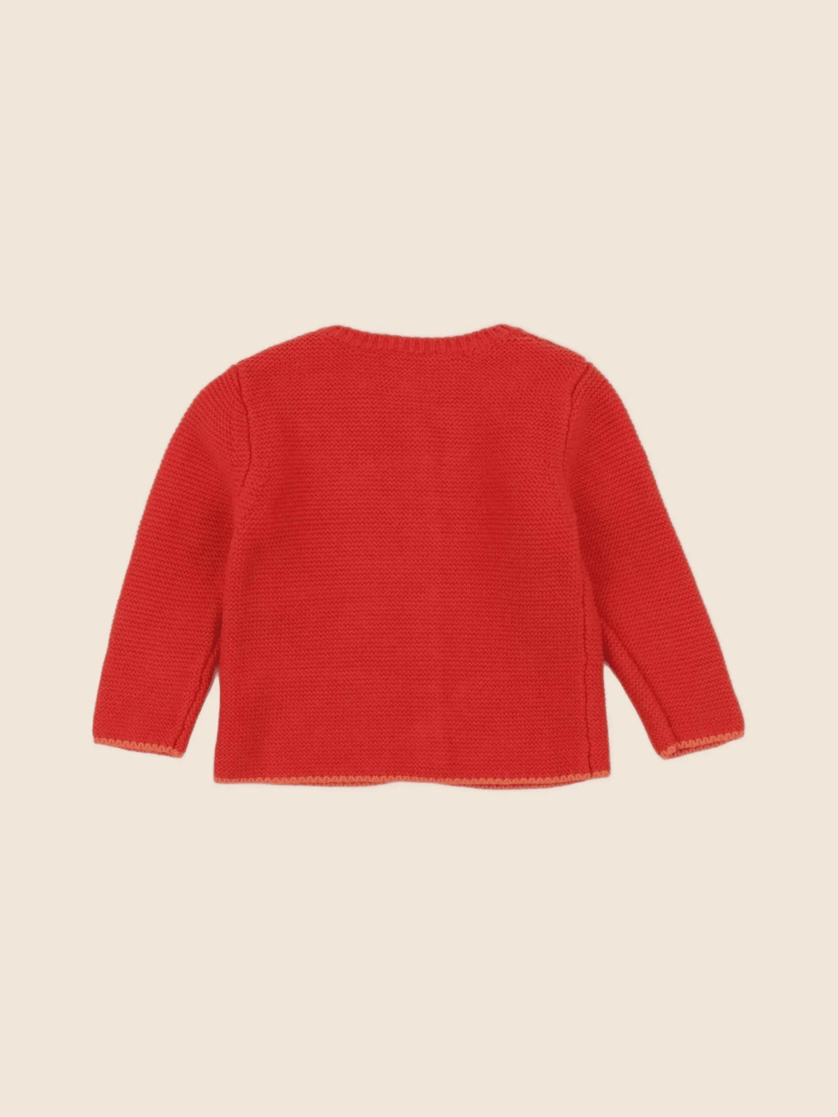 Carrément Beau - gilet rouge - 6 mois