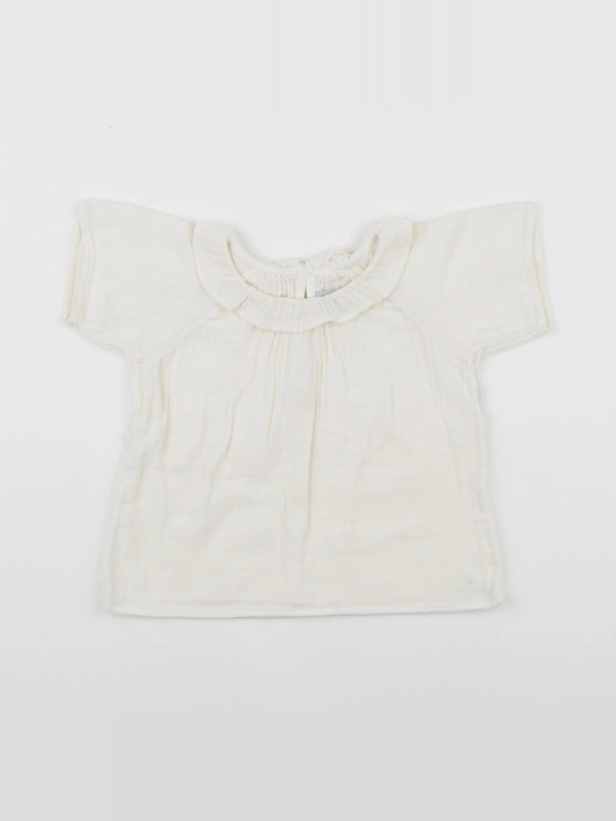 Petit Bateau - blouse beige - 12 mois
