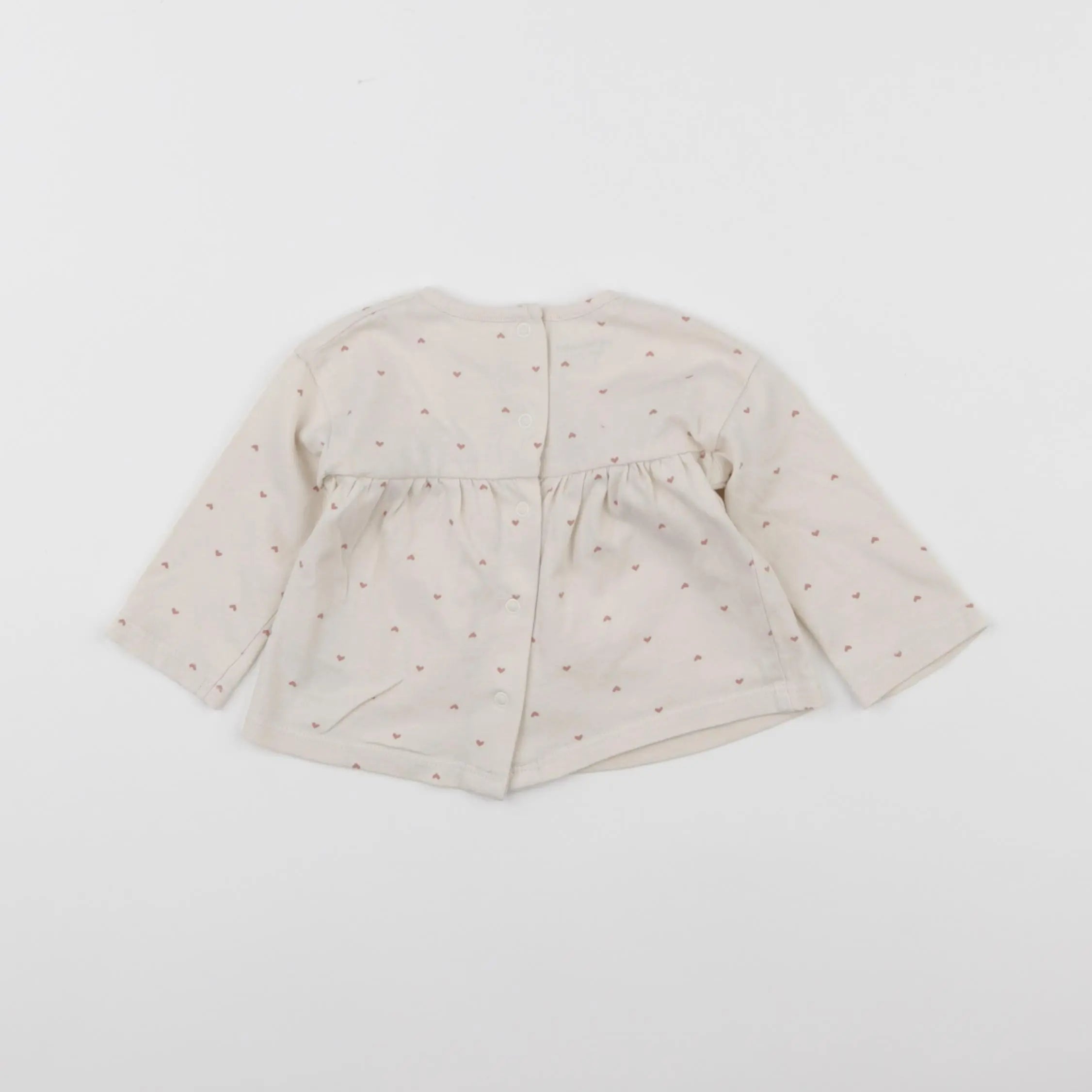 Vertbaudet - tee-shirt beige - 3 mois