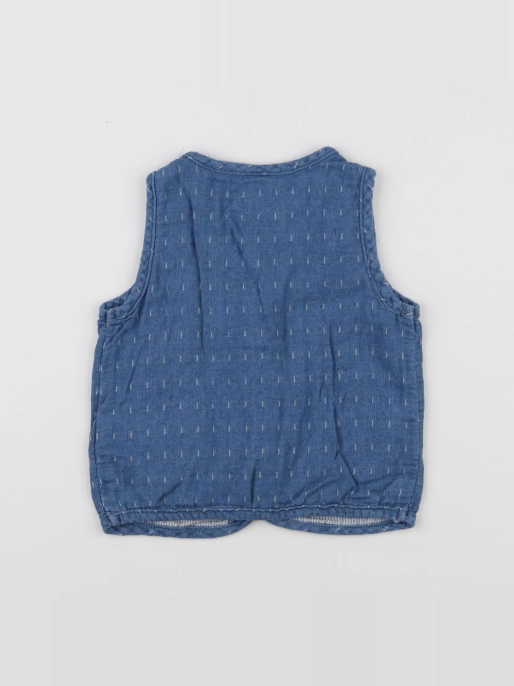 H&M - gilet bleu - 9/12 mois