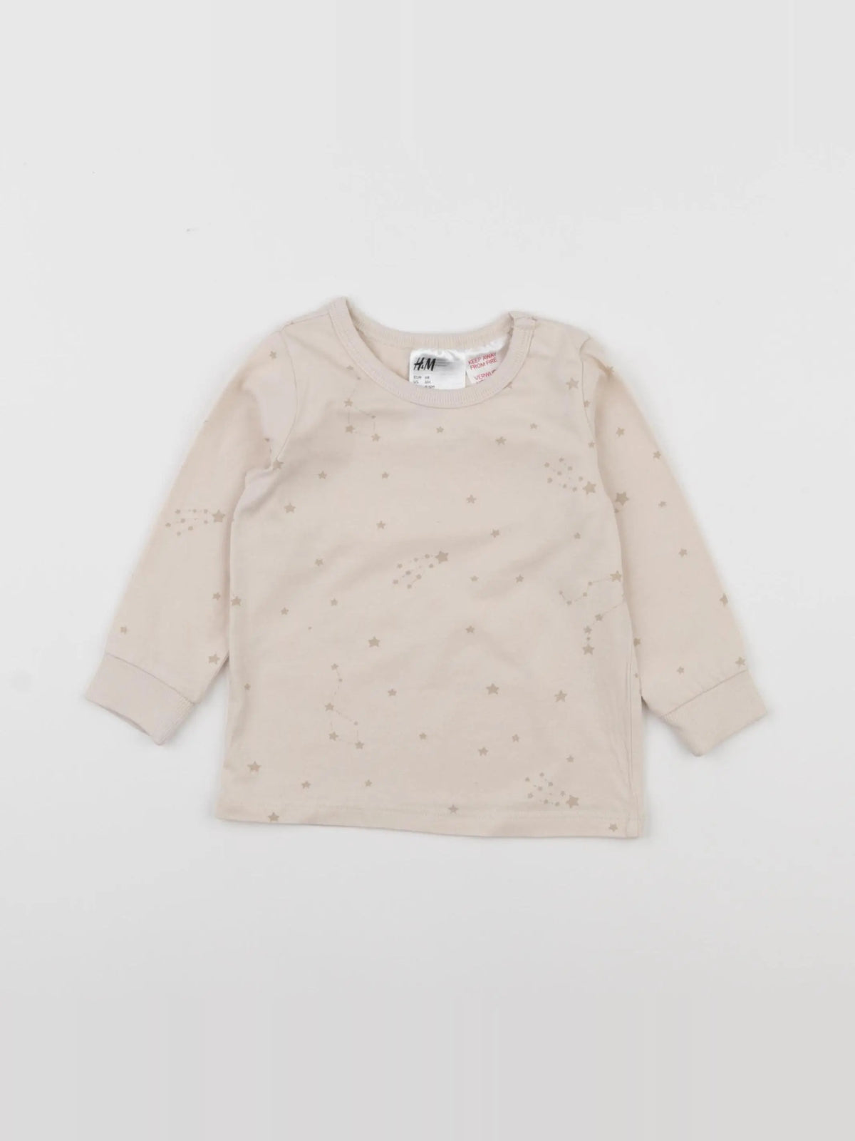 H&M - tee-shirt beige - 3/6 mois