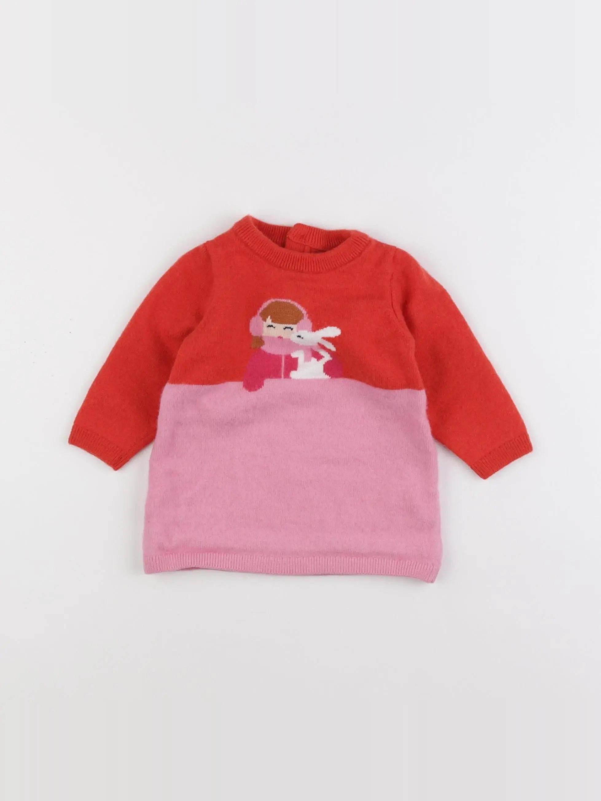 Jacadi - robe rose - 6 mois
