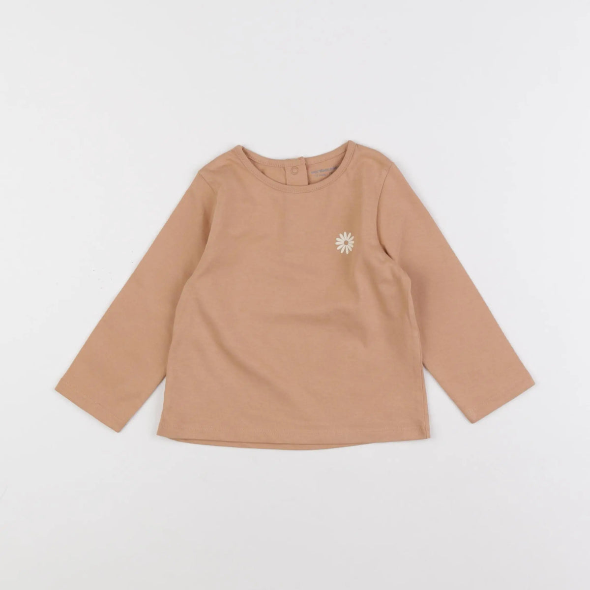 Vertbaudet - tee-shirt marron - 12 mois