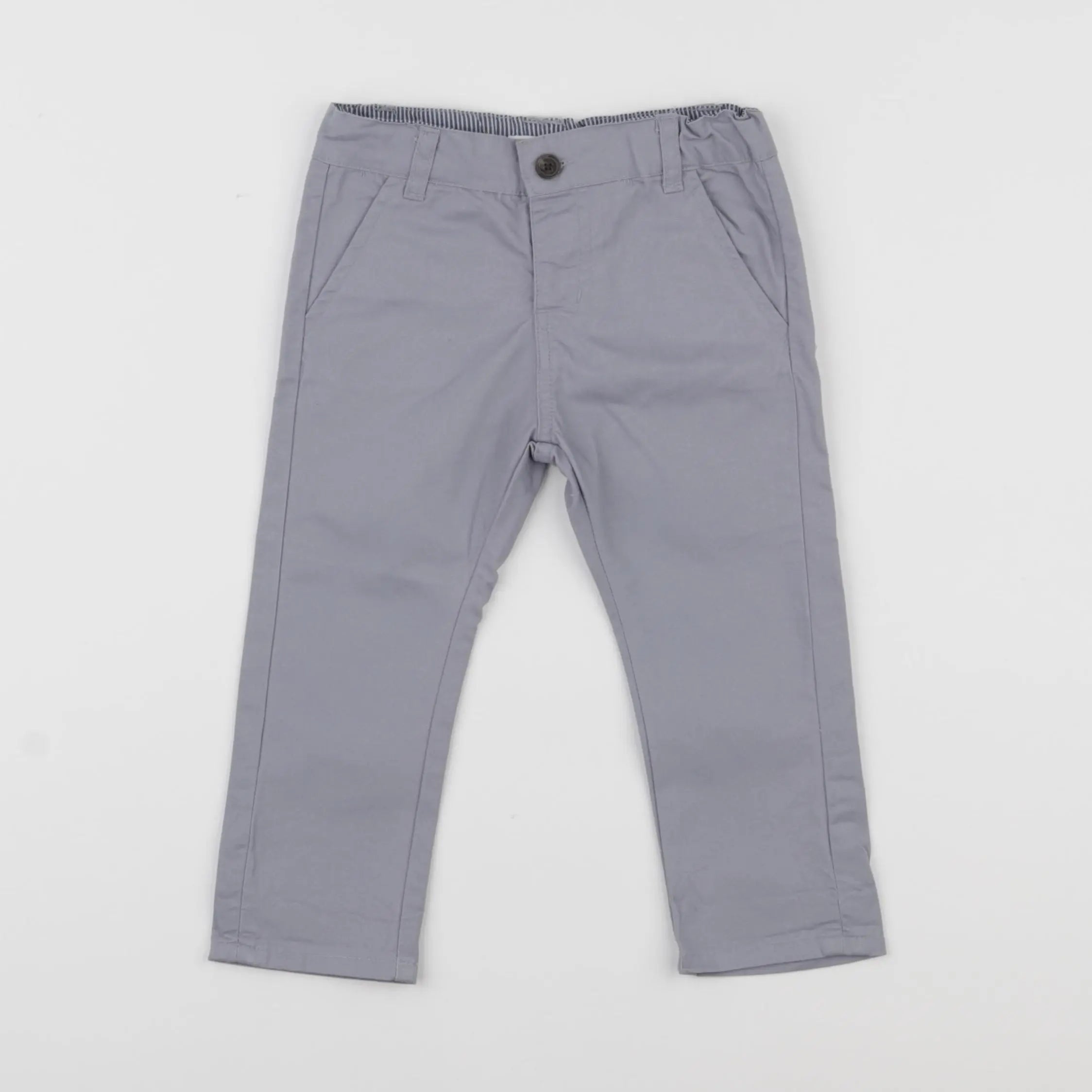 Vertbaudet - pantalon gris - 12 mois