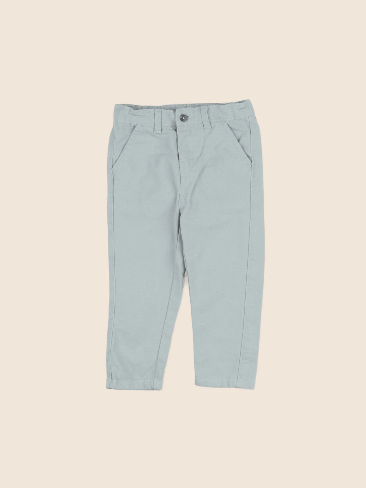 Vertbaudet - pantalon vert - 18 mois