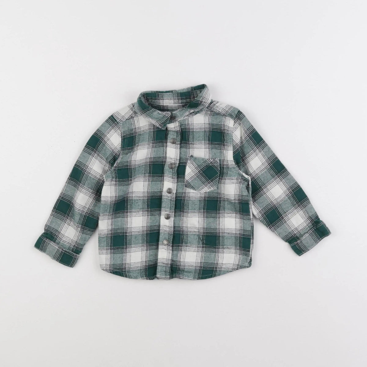 Vertbaudet - chemise vert - 18 mois