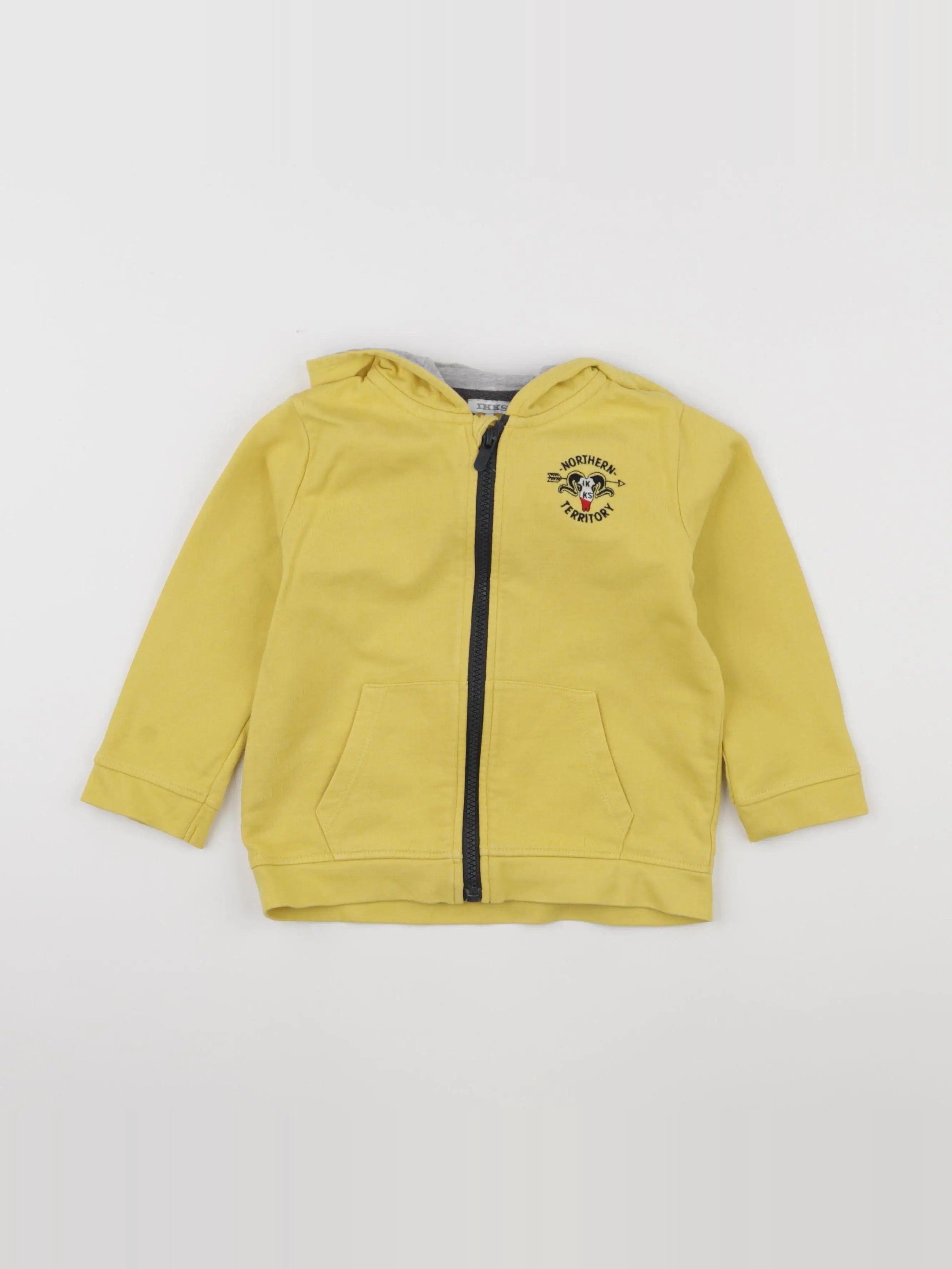 IKKS - sweat jaune - 2 ans