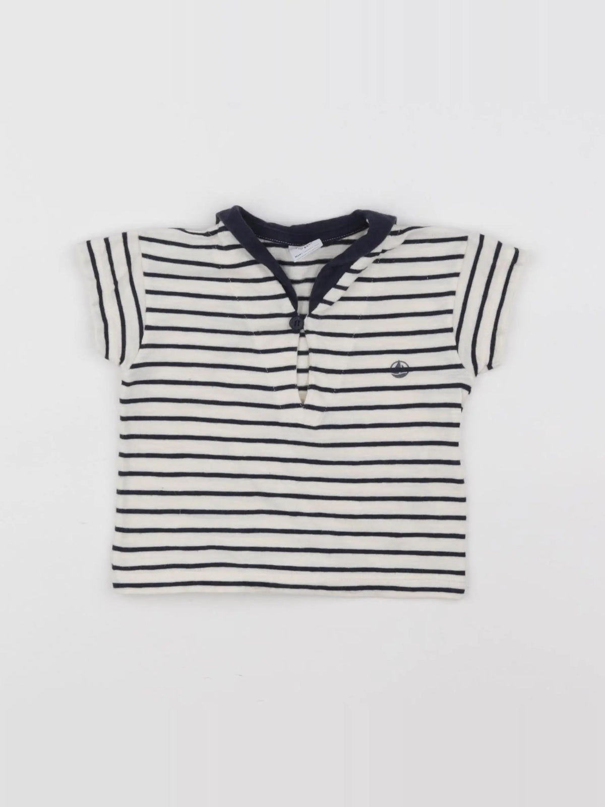 Petit Bateau - tee-shirt blanc - 6 mois