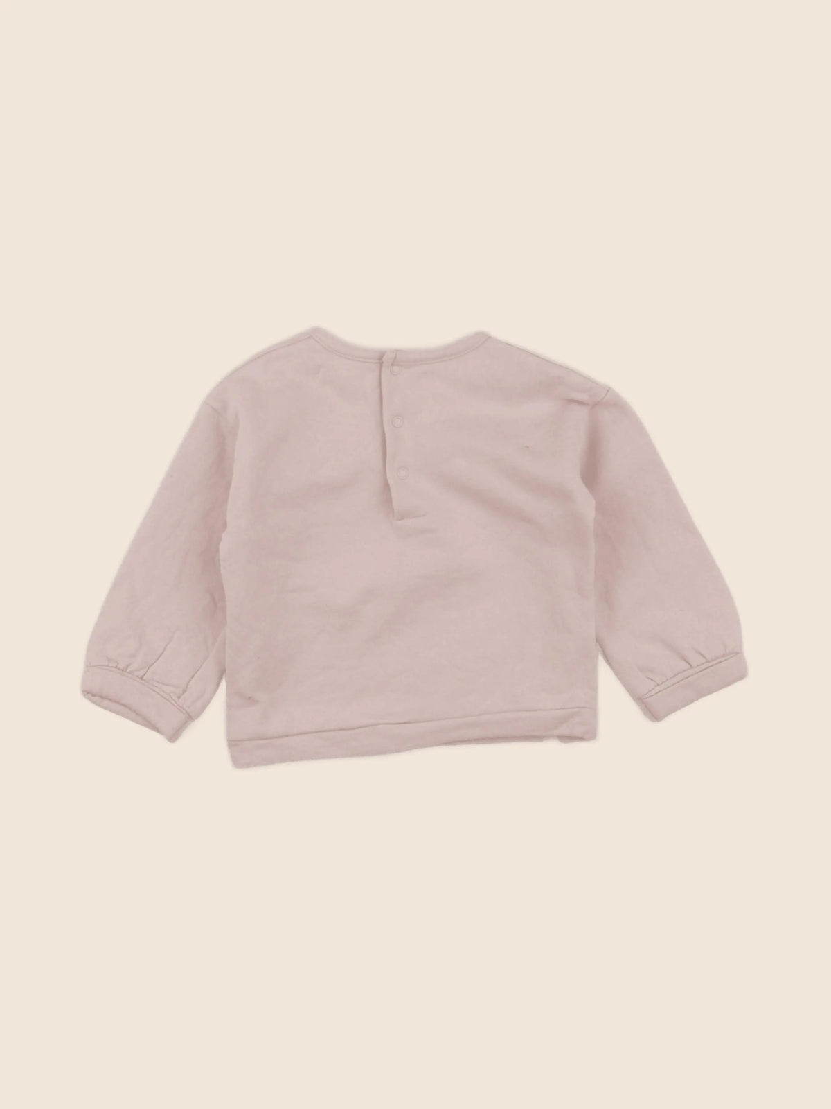 Vertbaudet - sweat rose - 12 mois