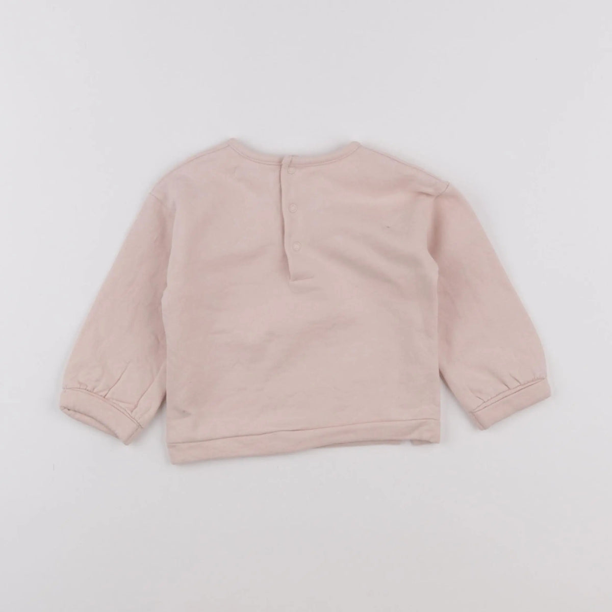 Vertbaudet - sweat rose - 12 mois