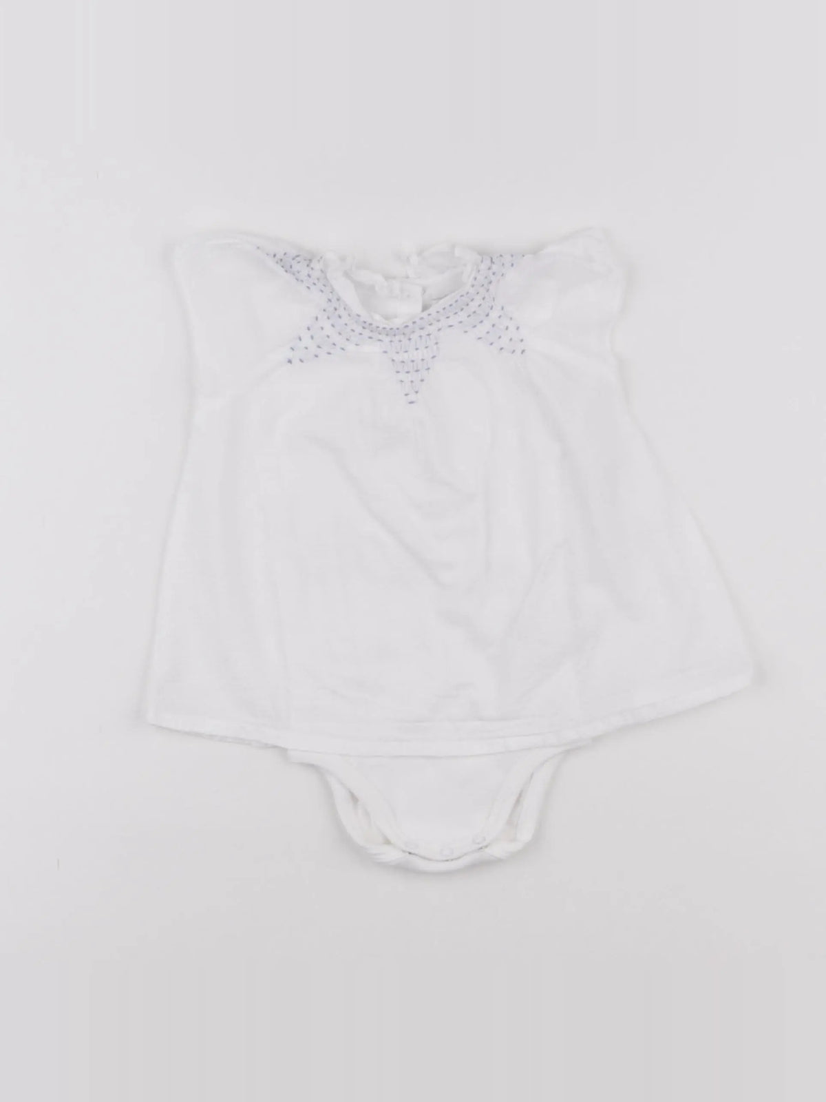 Cyrillus - body blouse blanc - 6 mois