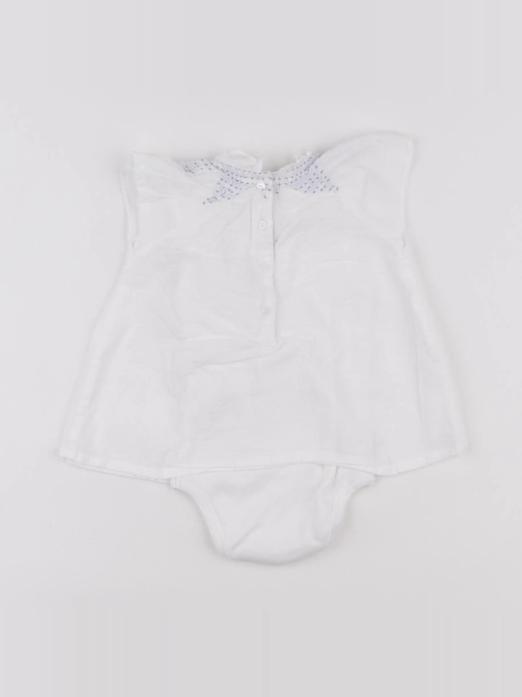 Cyrillus - body blouse blanc - 6 mois