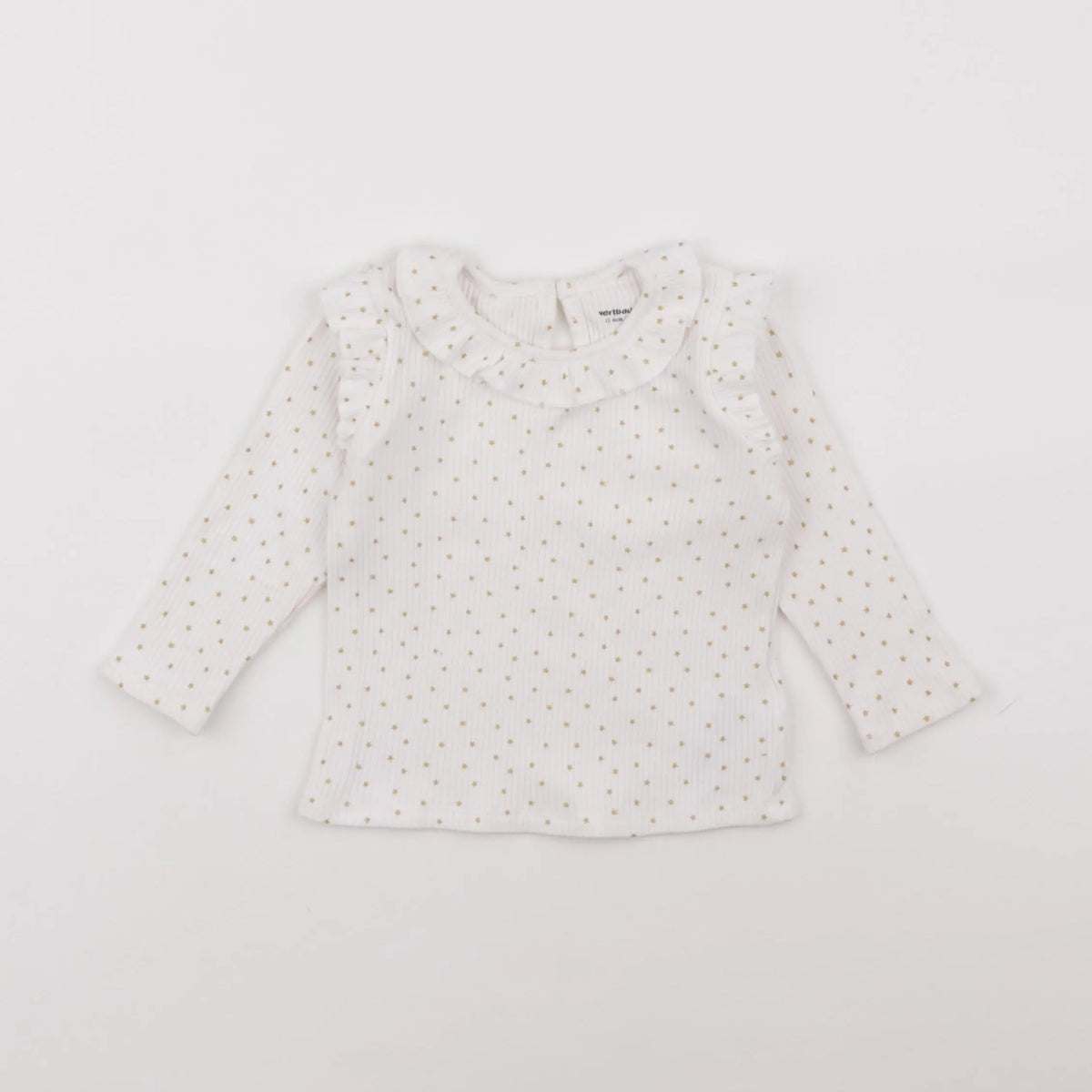 Vertbaudet - tee-shirt blanc - 12 mois