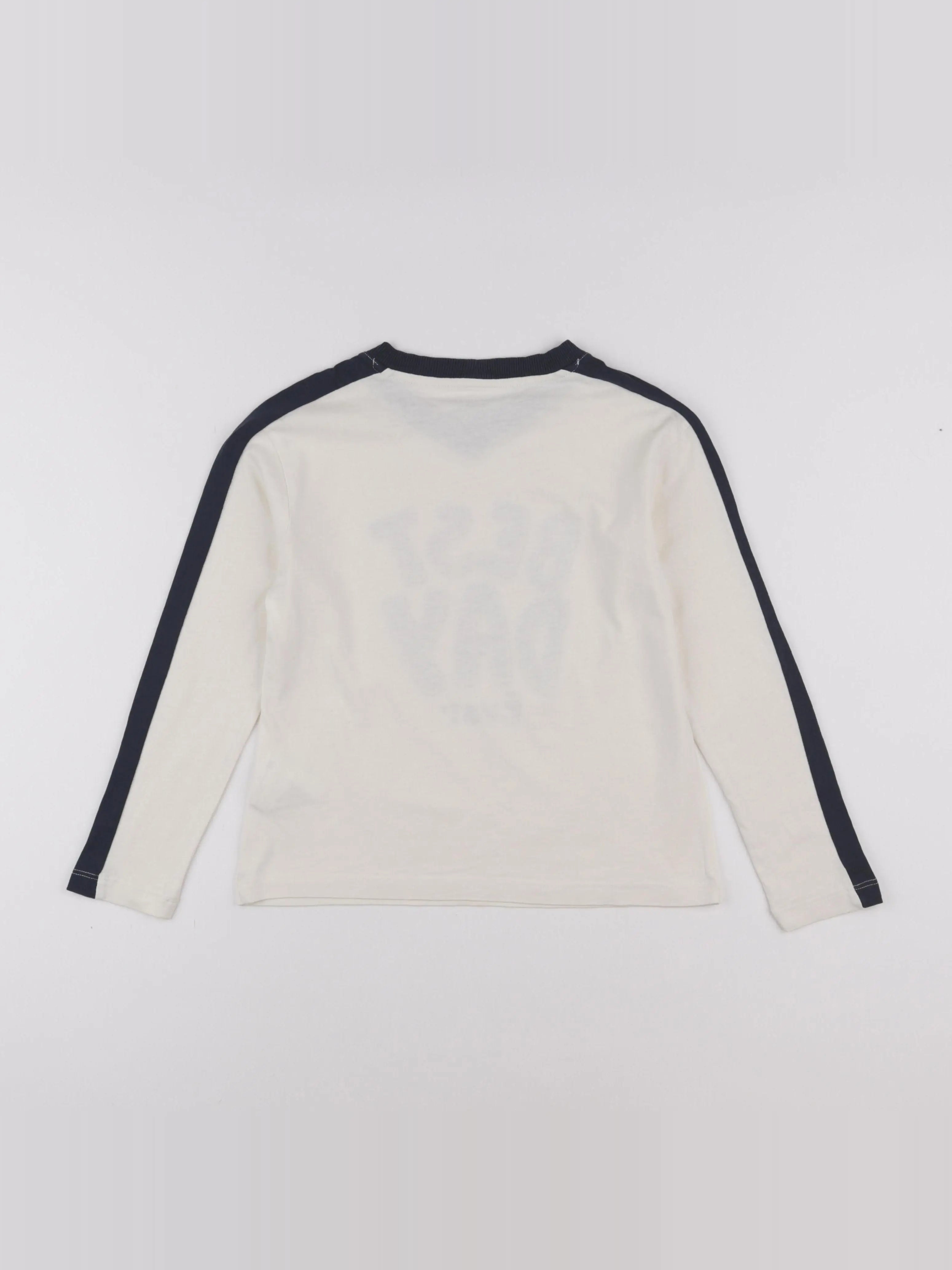 Monoprix - tee-shirt beige - 8 ans
